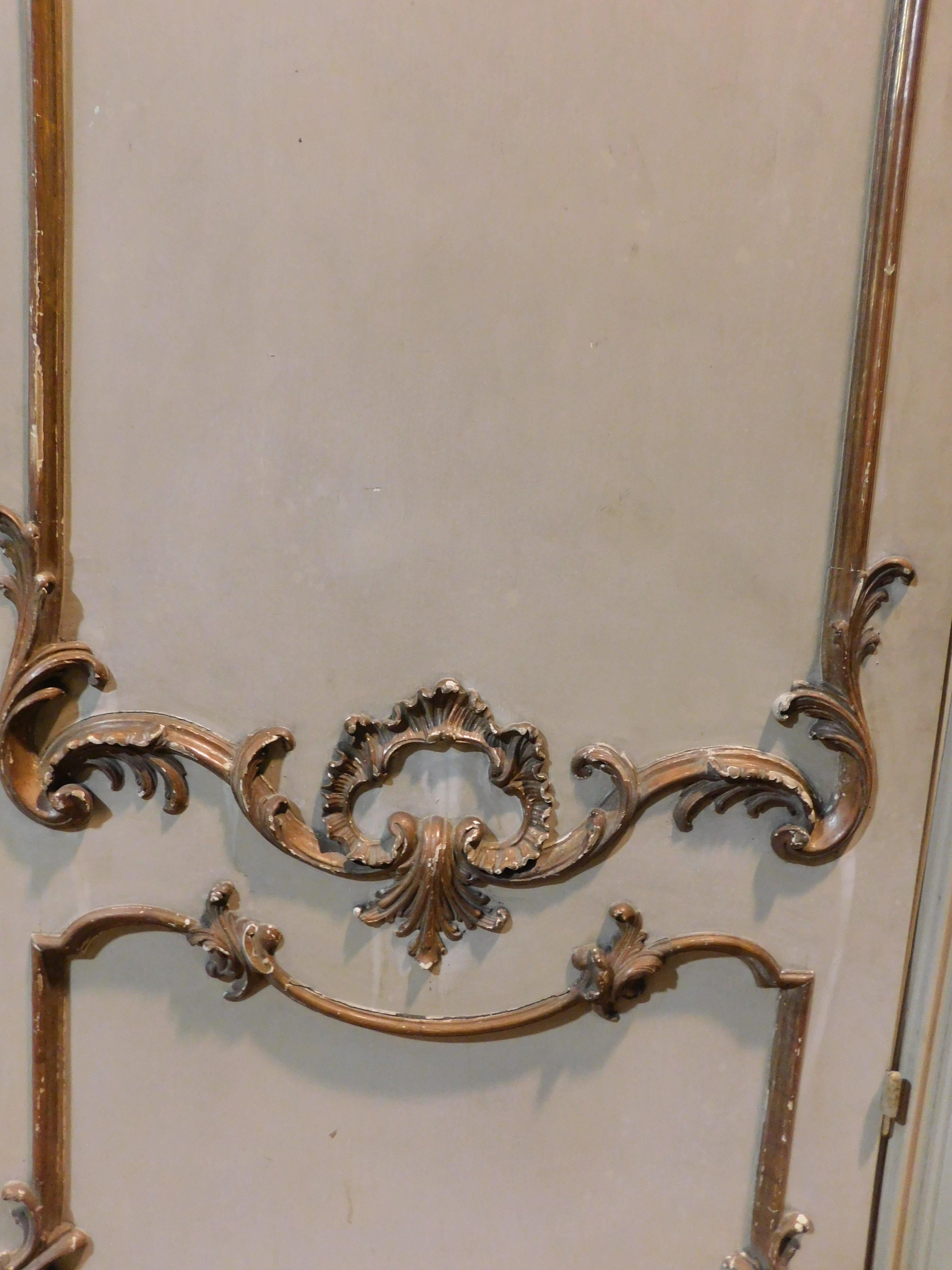 No. 2 lacquered single-leaf arched doors complete with frame, italy In Good Condition For Sale In Cuneo, Italy (CN)