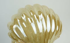 no. 2 of 2 - mid century modern SCONCE wall lamp lustrous glass shell brass