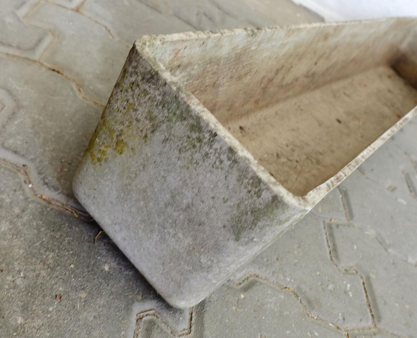 no 2 of 2 - rectangular 100cm mid century fiber cement PLANTER willy guhl era 1
