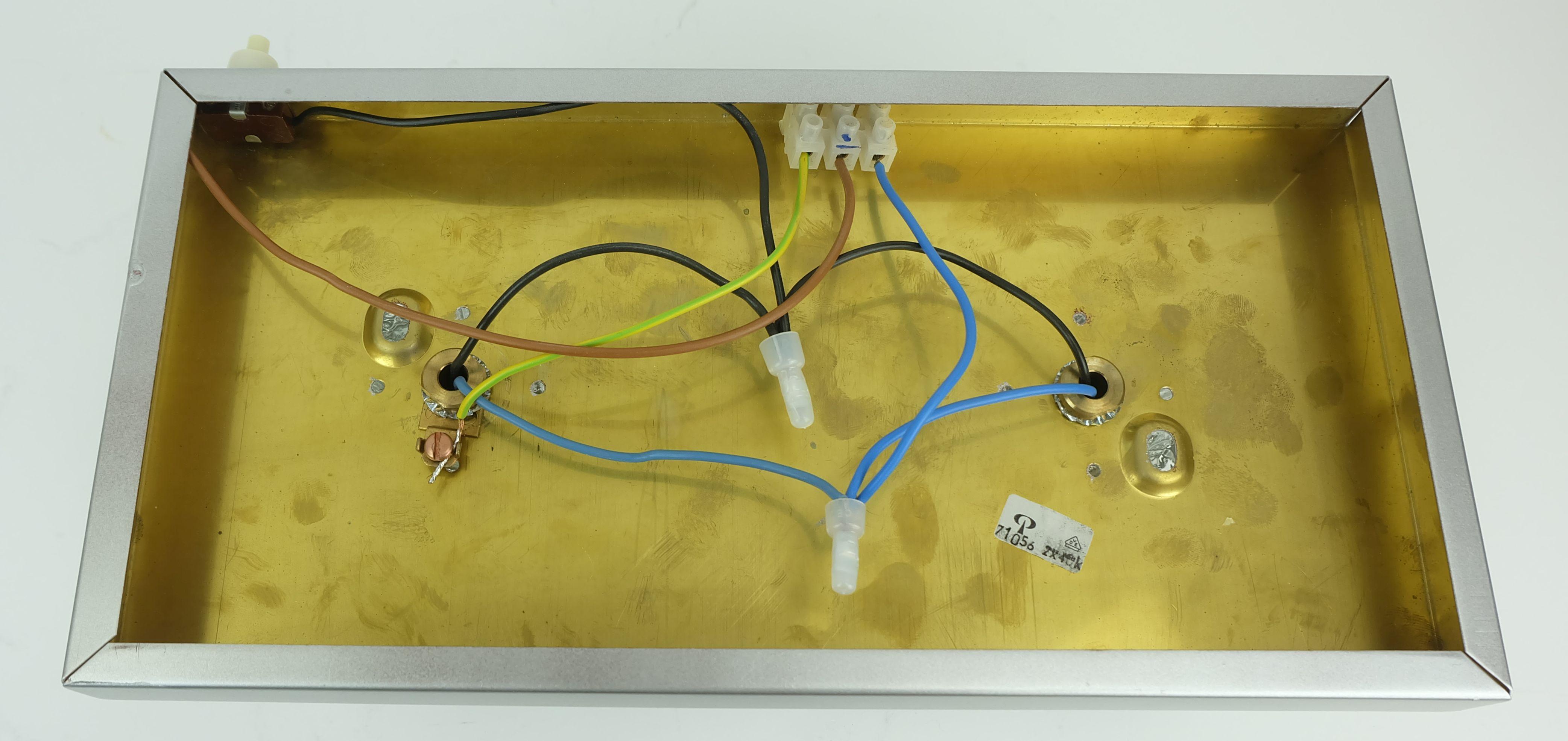 no. 2 di 2: SCONCE vintage di metà secolo di Peill & Putzler con 2 cubi di vetro anni '60/'70 In condizioni buone in vendita a Mannheim, DE