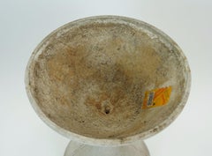 no 2 of 3 - gray spindel PLANT POT architectural planter willy guhl 1950s