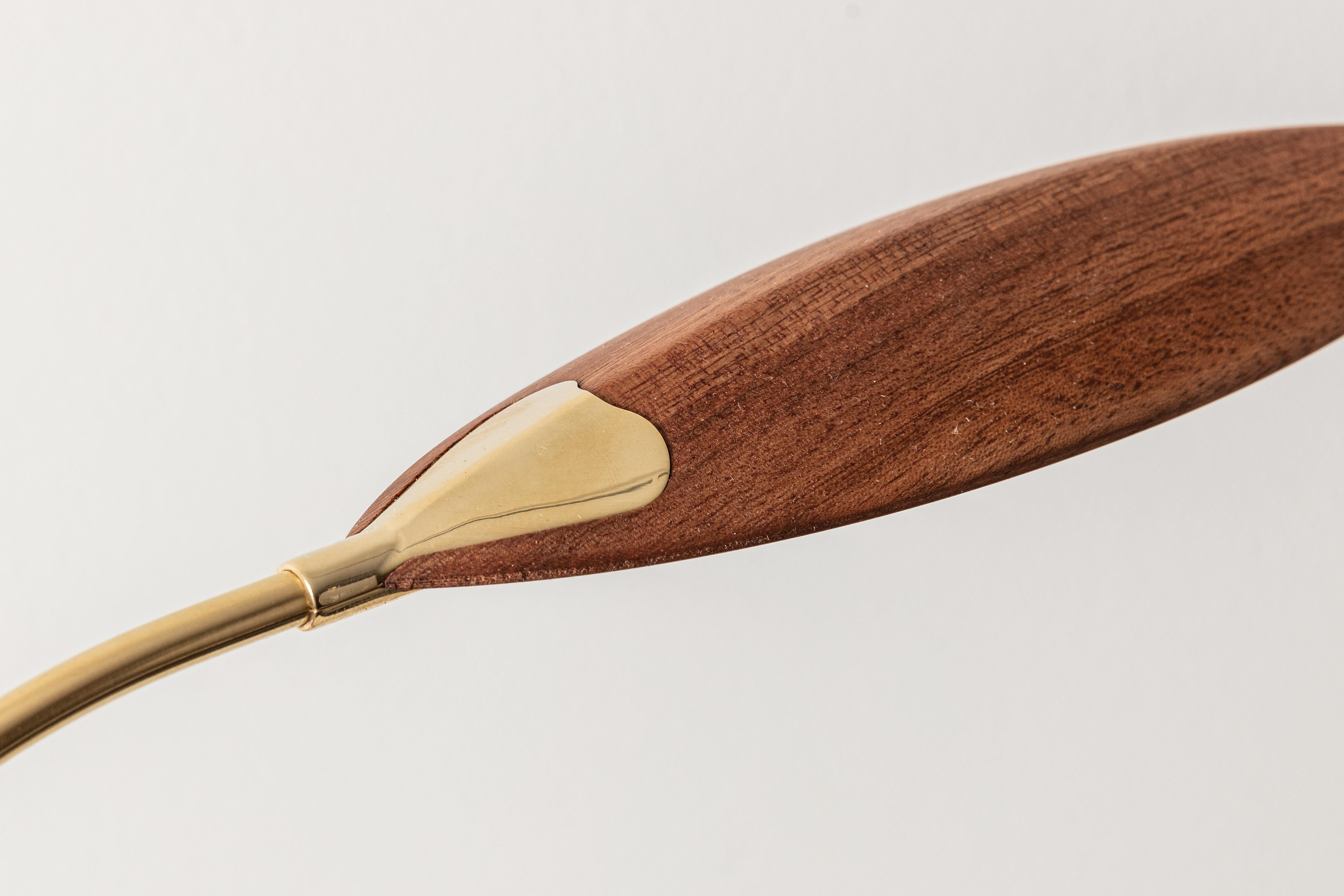 Postmoderne No. 2 Sipo Lampe à poser en bois d'acajou par Mernøe en vente