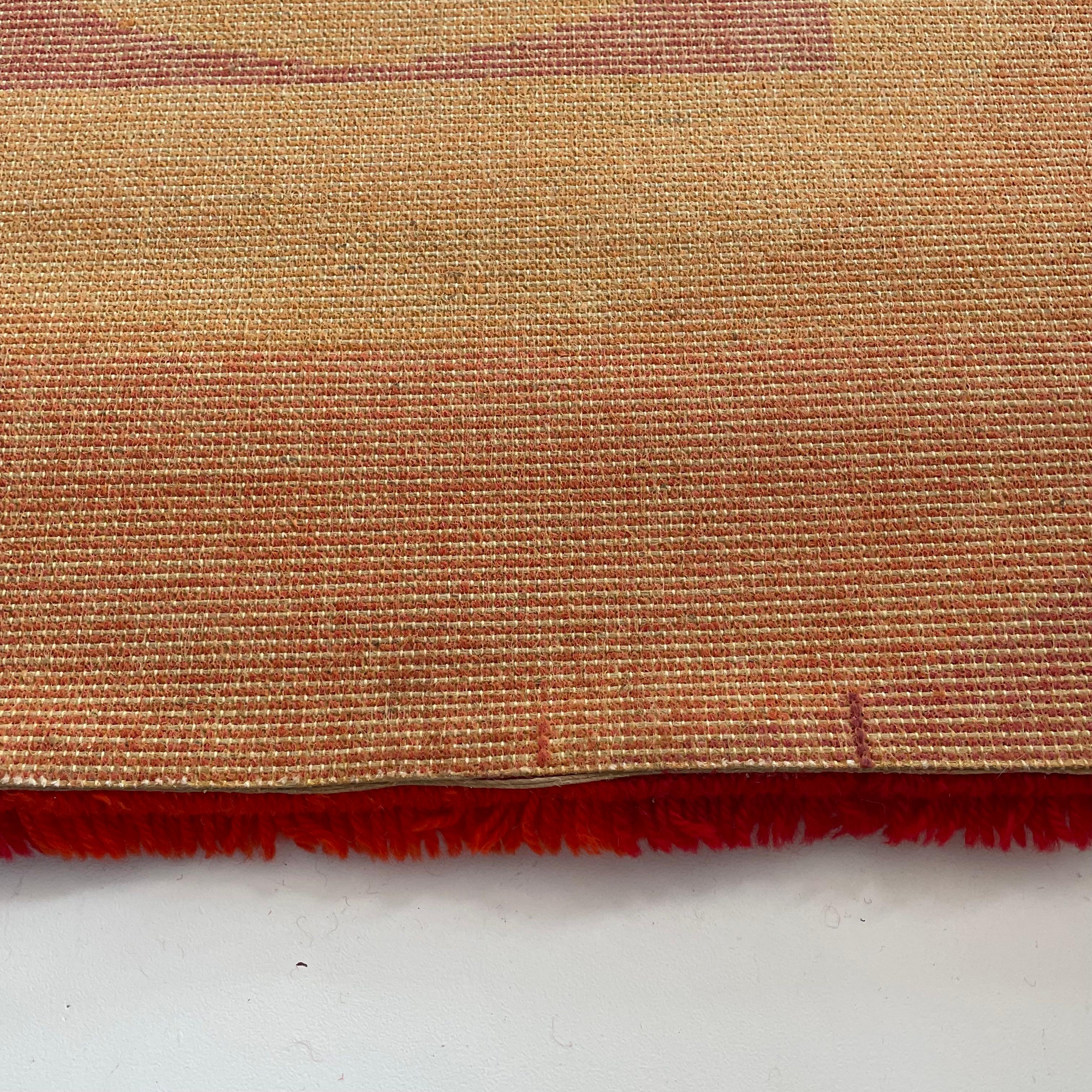 No 2 Varia Set 84x84cm Tapis mural par VERNER PANTON attrib pour Vorwerk Allemagne 1970 en vente 13