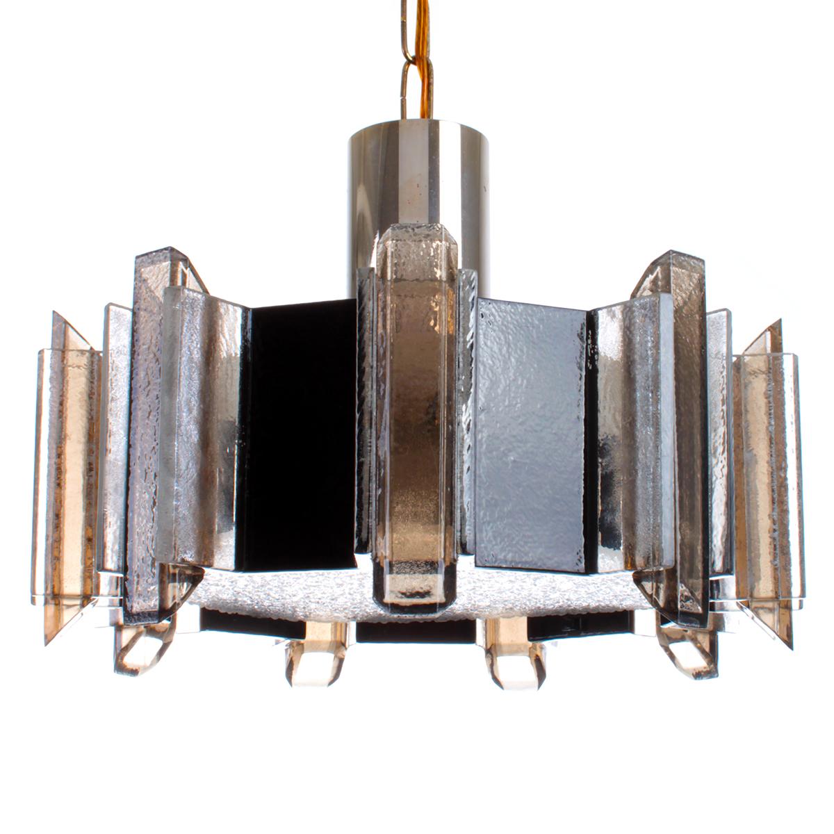 No. 2012A Danish Vintage Brown Plexiglas Pendant by Claus Bolby for CEBO in 1975 In Good Condition In Brondby, Copenhagen