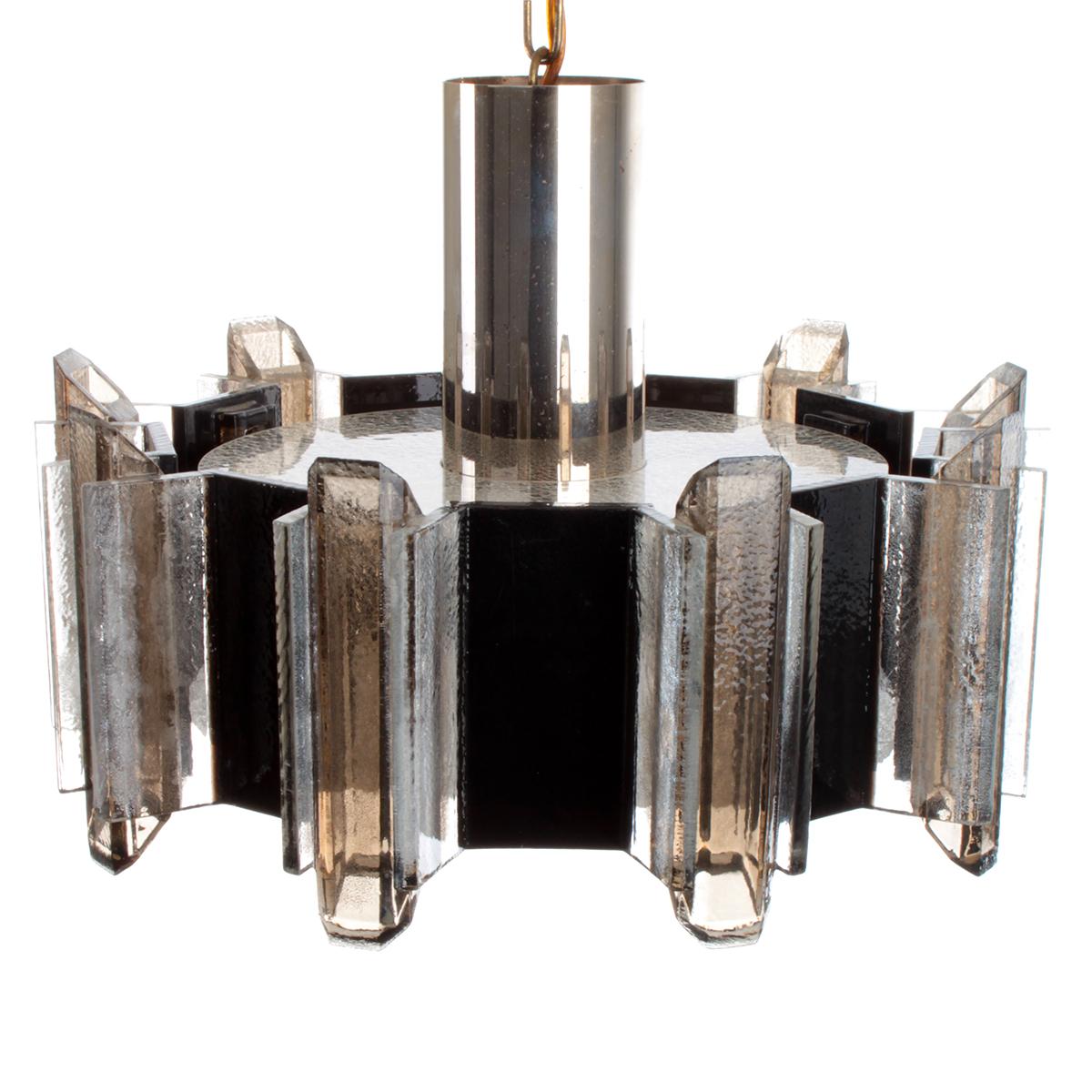 Late 20th Century No. 2012A Danish Vintage Brown Plexiglas Pendant by Claus Bolby for CEBO in 1975