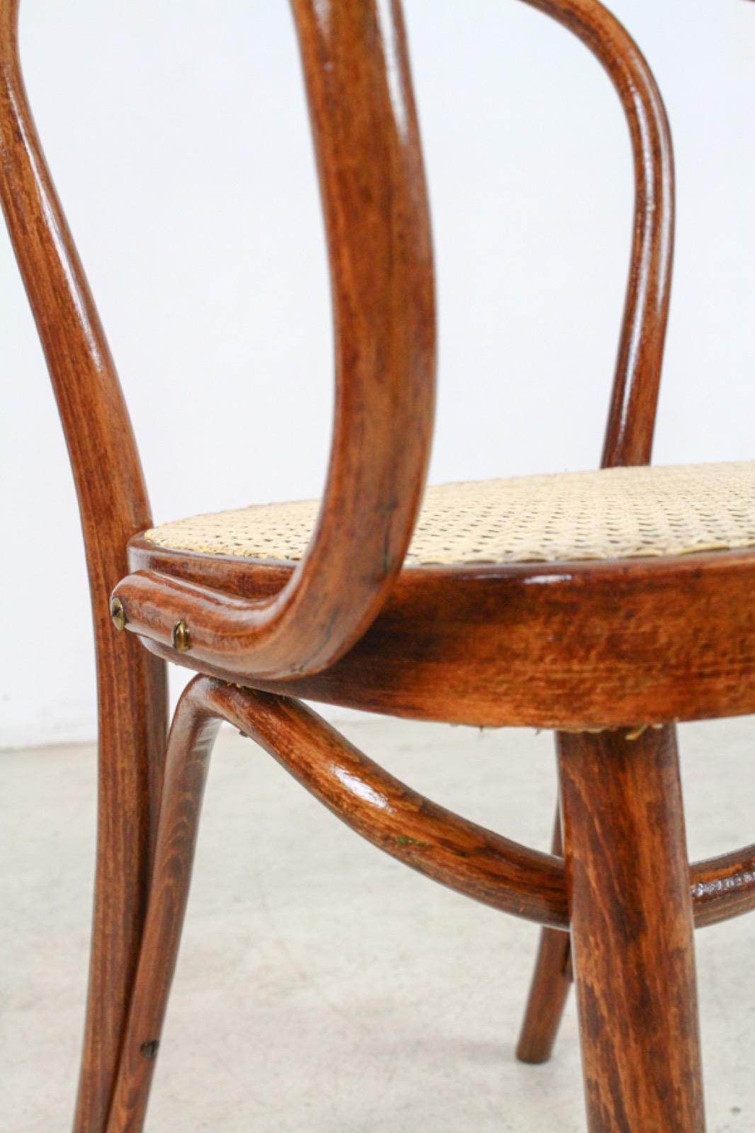 No. 209 Poltrona Vienna in bengala di August Thonet per Thonet in vendita 6