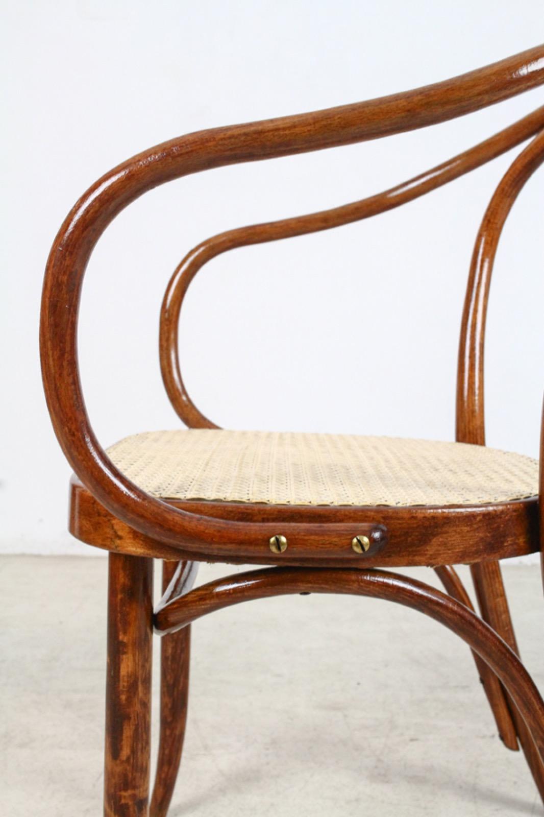 Czech No. 209 Vienna Bentwood Armchair by August Thonet for Thonet For Sale