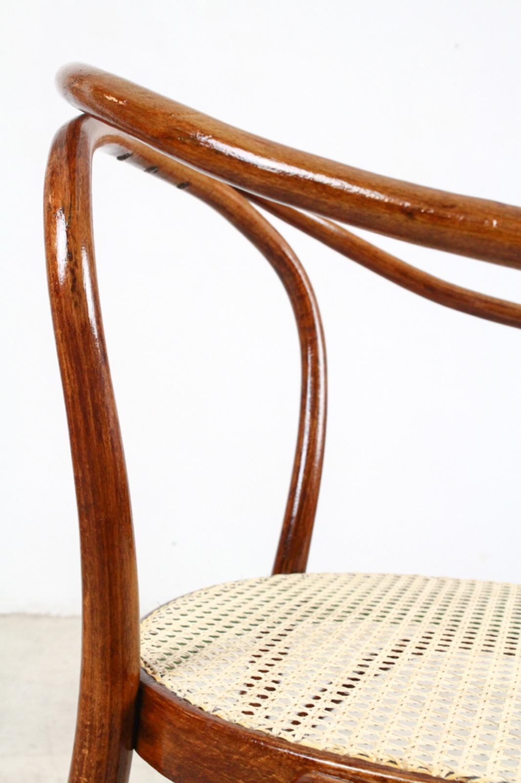 Vienna Secession No. 209 Vienna Bentwood Armchair by August Thonet for Thonet For Sale