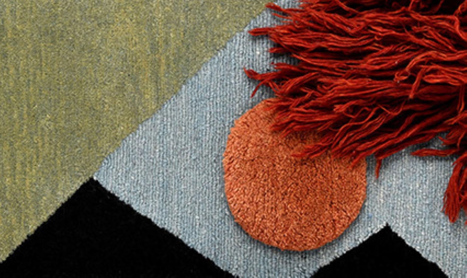 Handgeknüpftes Textilplakat Nr. 221 von Lyk Carpet (Postmoderne) im Angebot