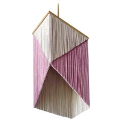 Nº 26 Lámpara Colgante Rectángulo Multi Geométrico Beige Rosa Viejo by Sander Bottinga