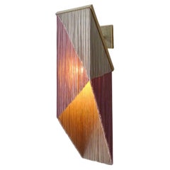 No. 28 - Lampe murale rectangulaire géométrique rose ancienne beige par Sander Bottinga