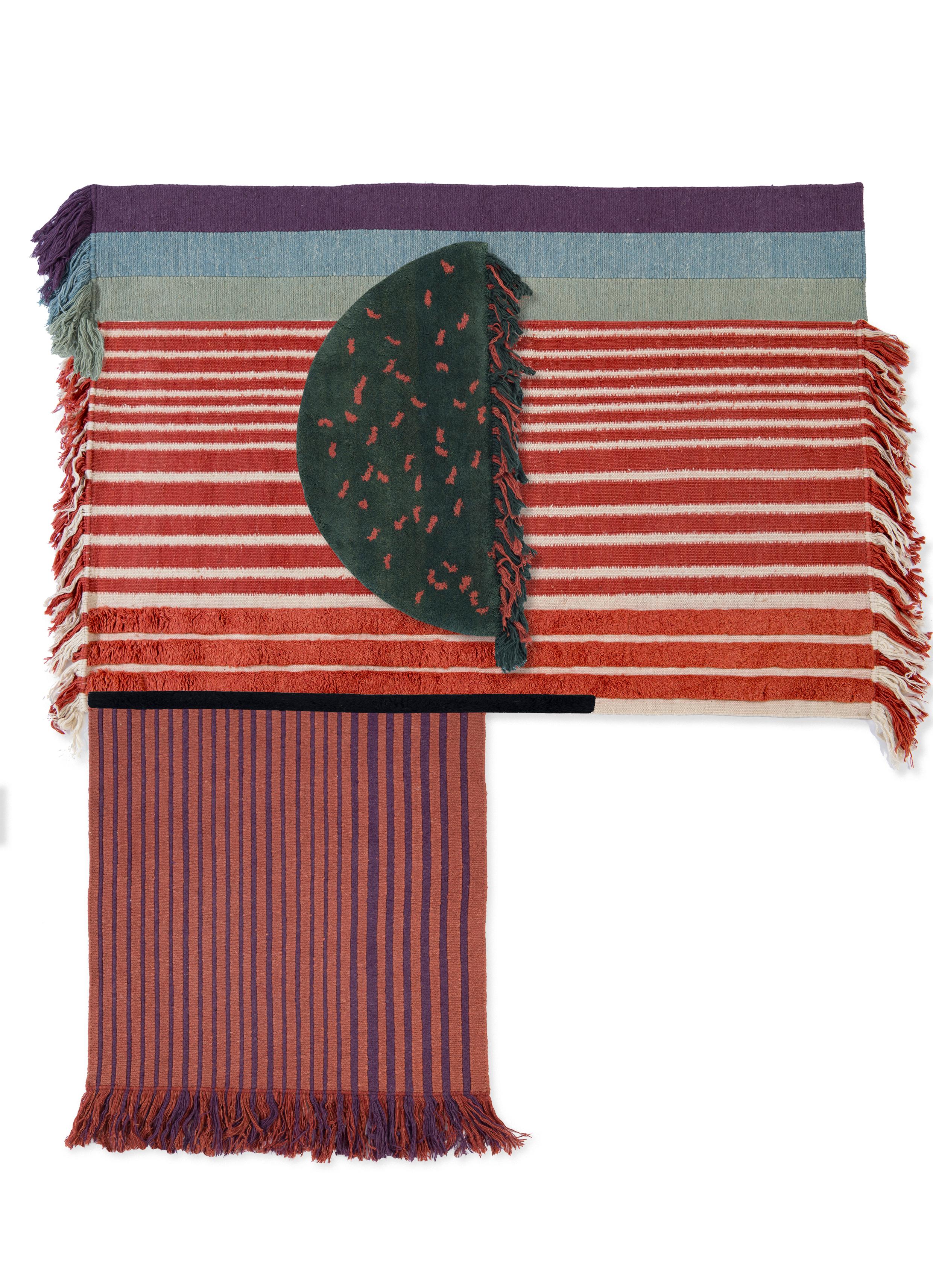 XXIe siècle et contemporain Tapis noué à la main « Freeplay » n° 280 de Lyk Carpet en vente