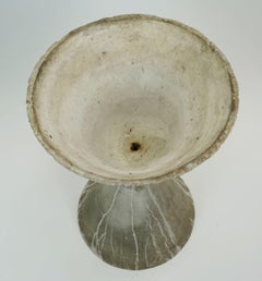no 3 of 3 - gray spindel PLANT POT architectural planter willy guhl 1950s