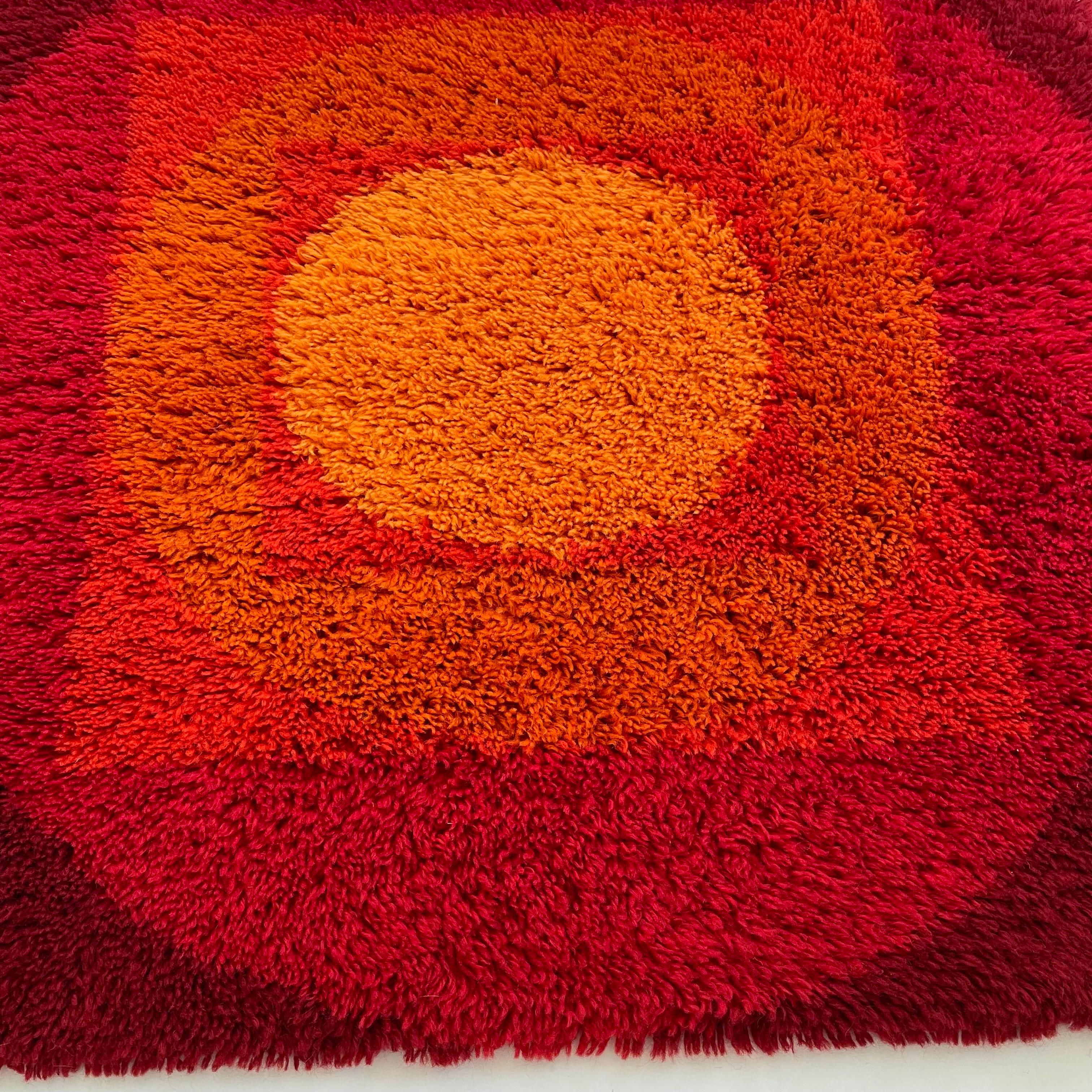 No 3 Varia Set POP ART Wall Rug by VERNER PANTON attrib for Vorwerk Germany 1970 For Sale 5