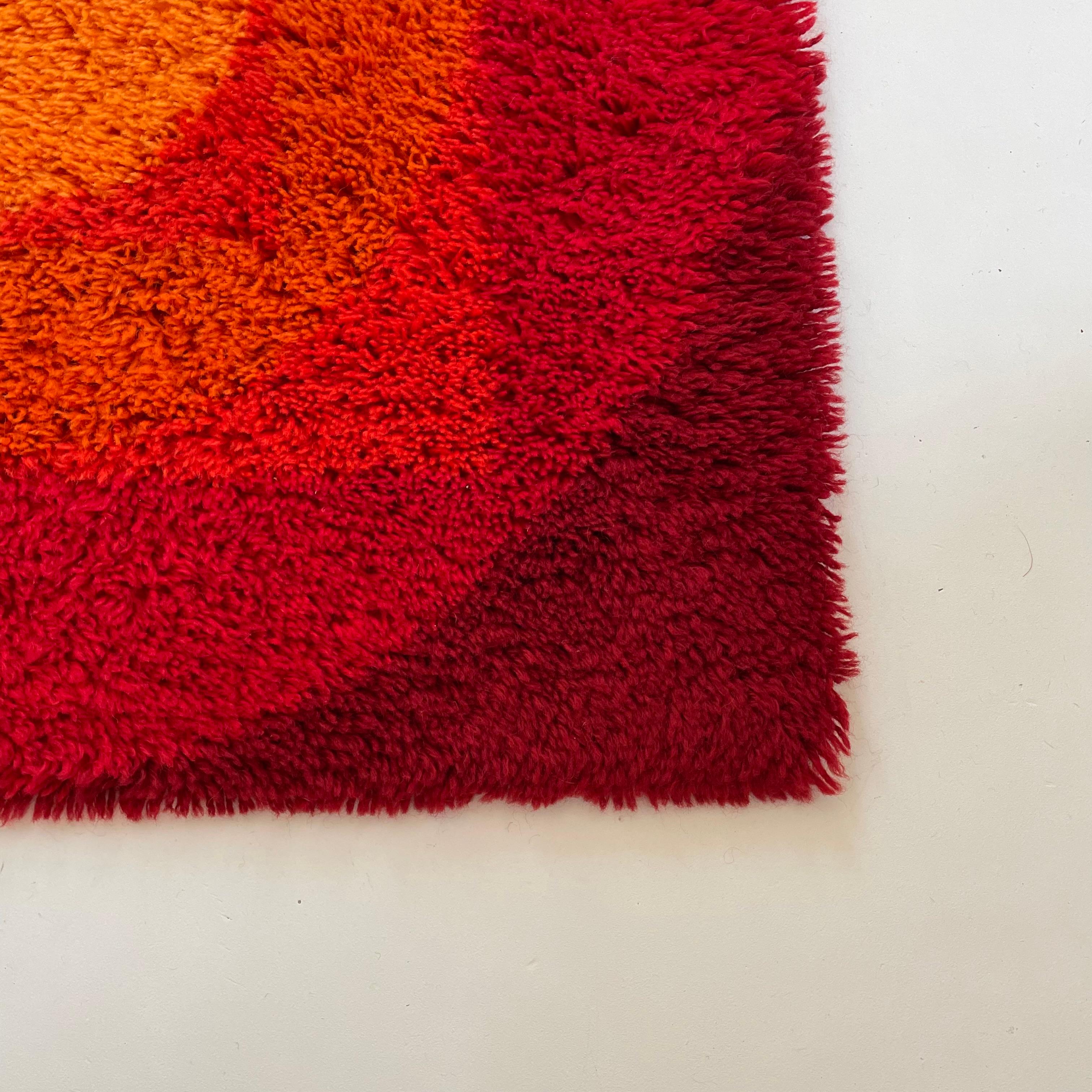 No 3 Varia Set POP ART Wall Rug by VERNER PANTON attrib for Vorwerk Germany 1970 For Sale 6