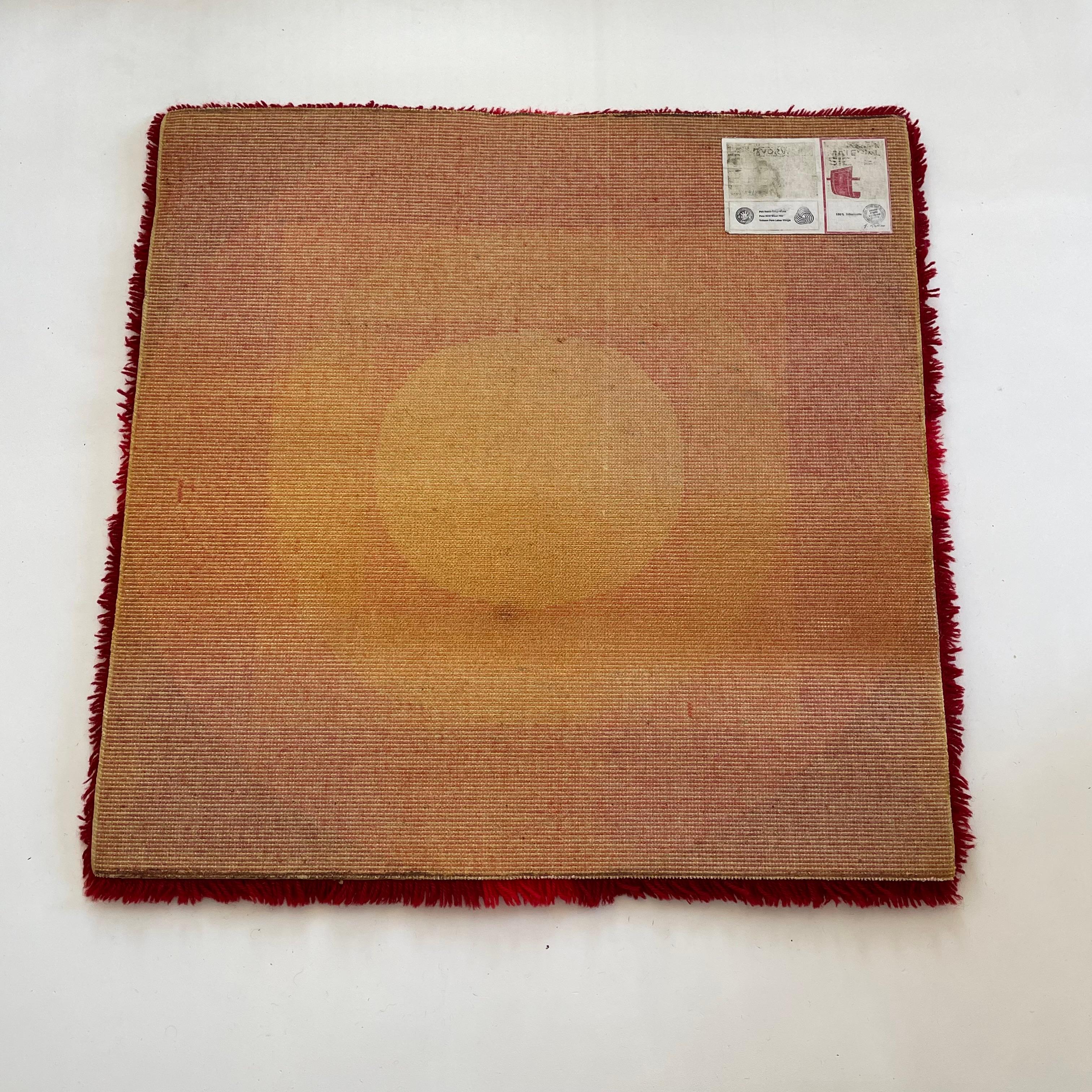 No 3 Varia Set POP ART Wall Rug by VERNER PANTON attrib for Vorwerk Germany 1970 For Sale 10