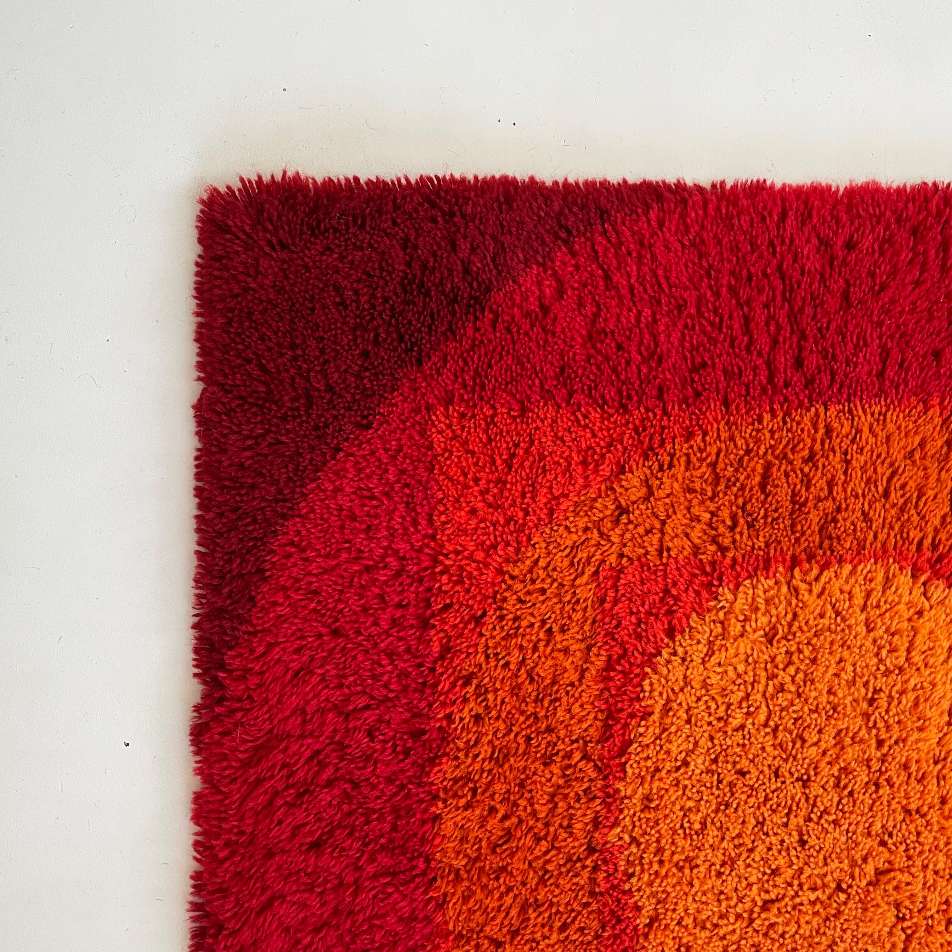 20th Century No 3 Varia Set POP ART Wall Rug by VERNER PANTON attrib for Vorwerk Germany 1970 For Sale