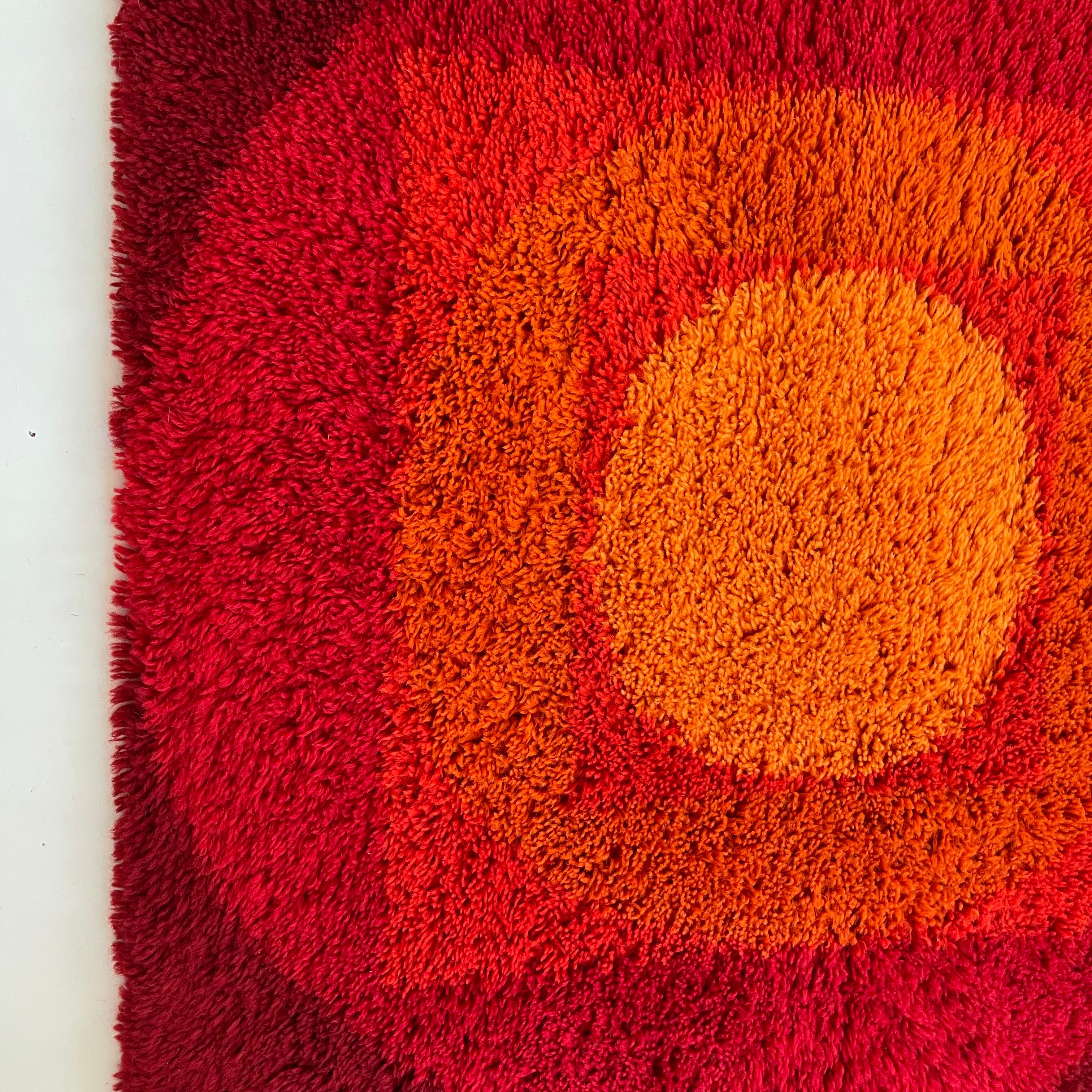 No 3 Varia Set POP ART Wall Rug by VERNER PANTON attrib for Vorwerk Germany 1970 For Sale 1