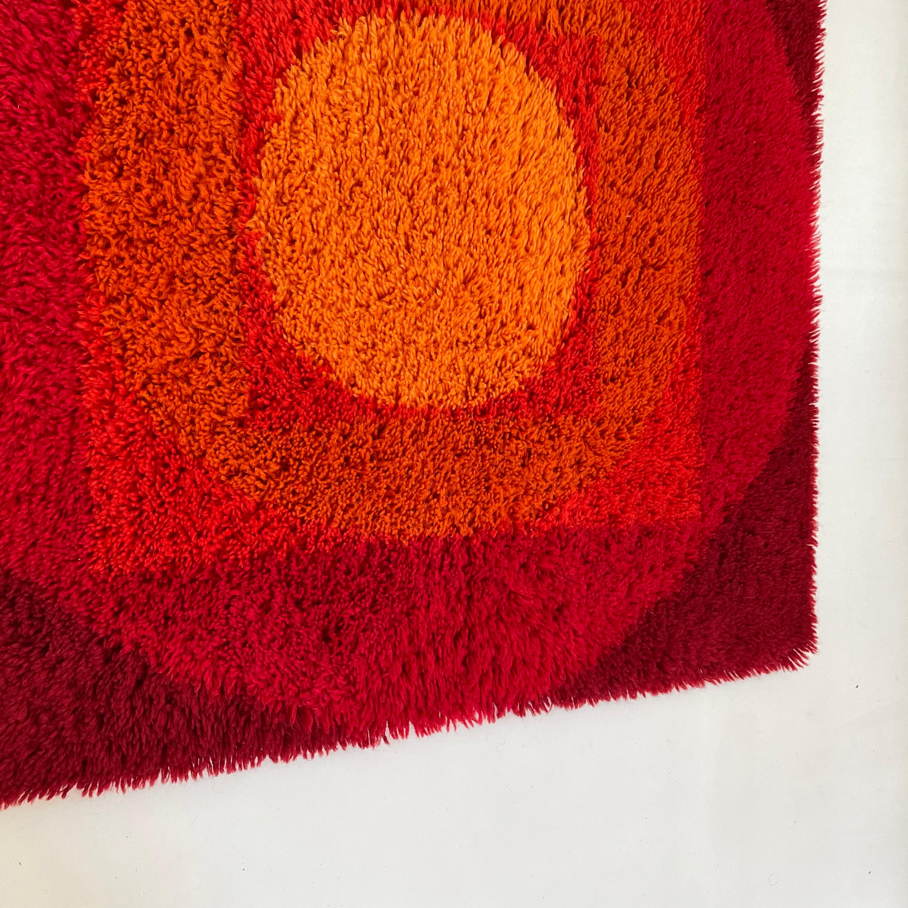 No 3 Varia Set POP ART Wall Rug by VERNER PANTON attrib for Vorwerk Germany 1970 For Sale 3