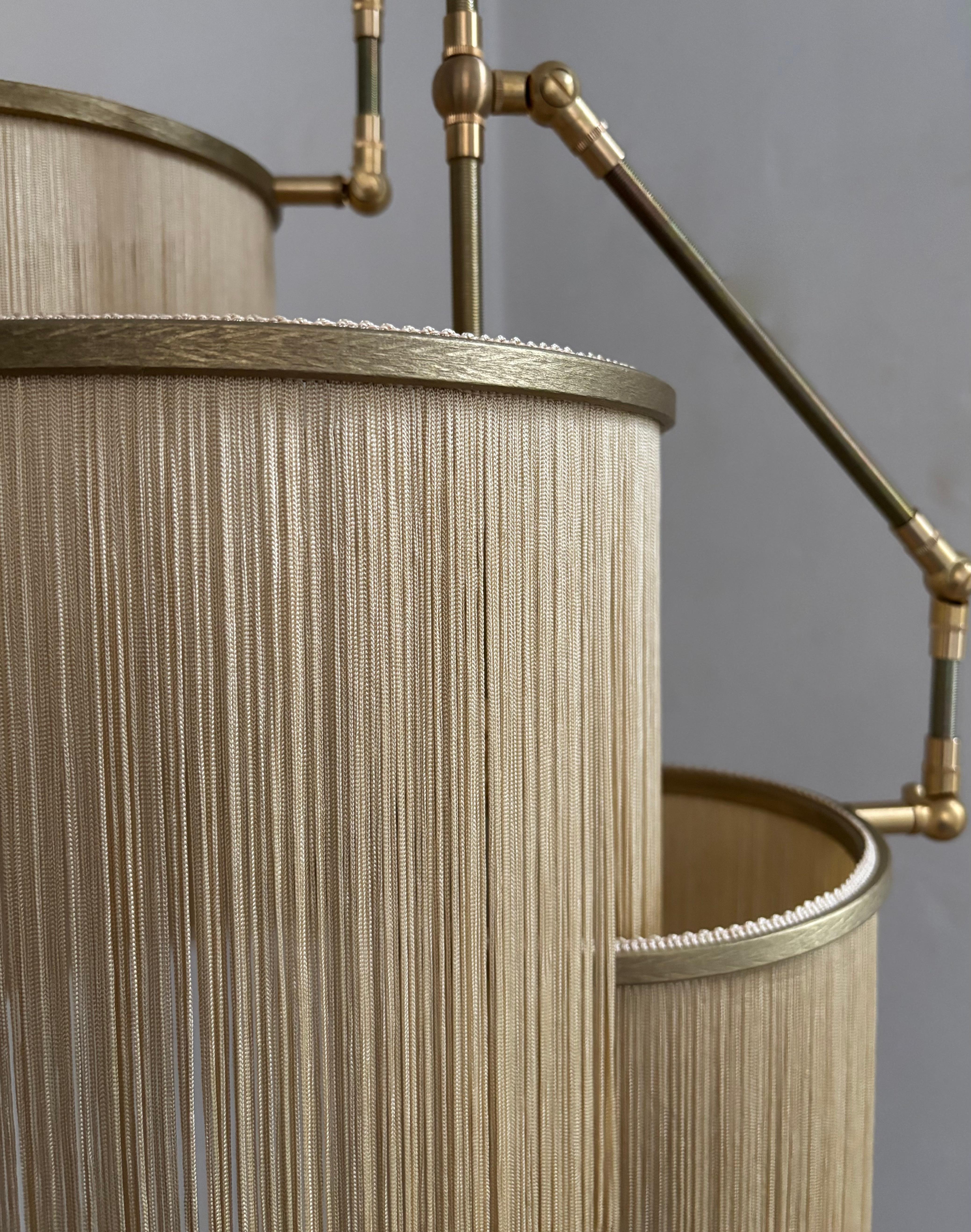 Postmoderno N. 31 G Beige Uni Gold Color Lampada a sospensione d'arte contemporanea Sander Bottinga in vendita