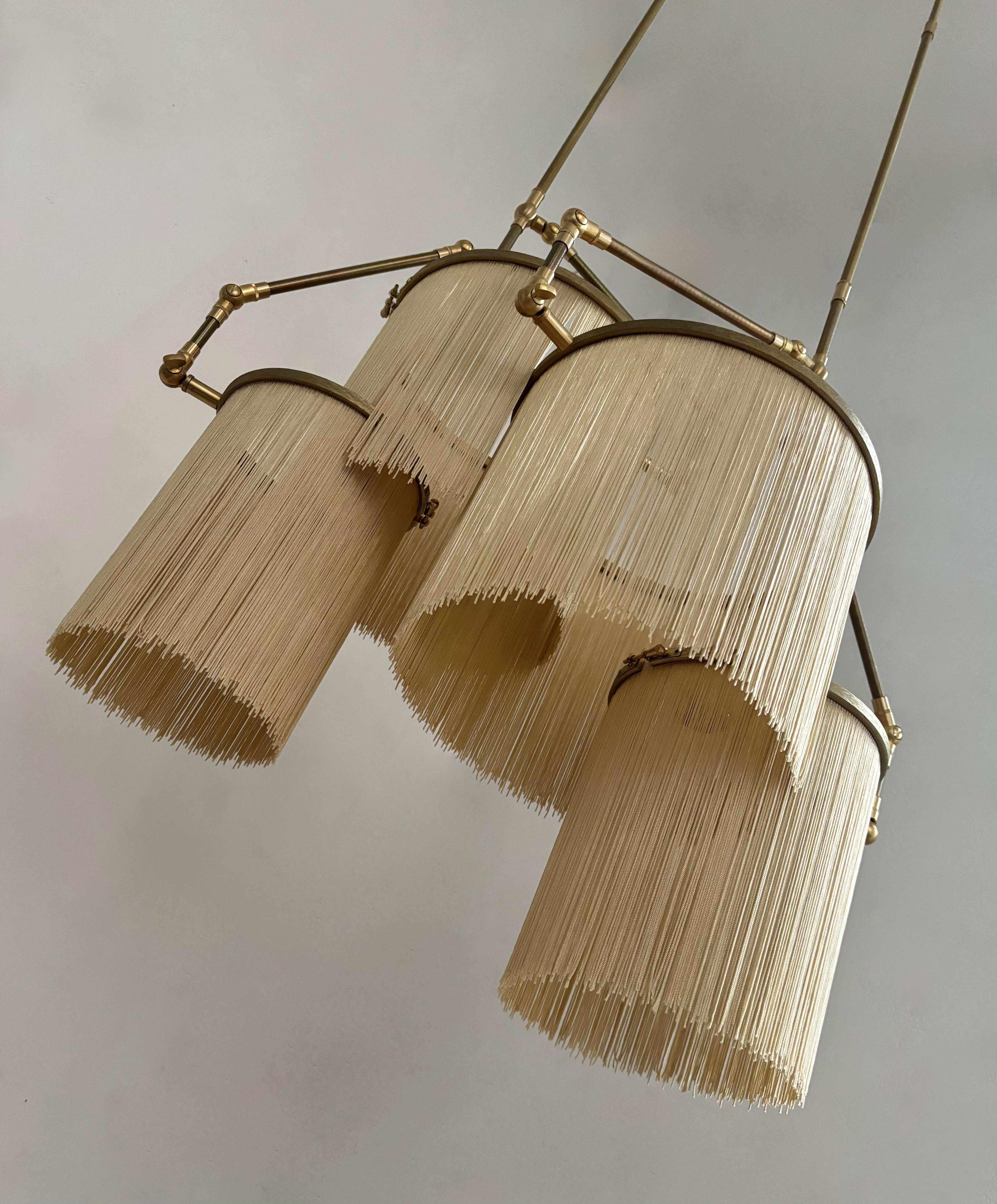 Altro N. 31 G Beige Uni Gold Color Lampada a sospensione d'arte contemporanea Sander Bottinga in vendita