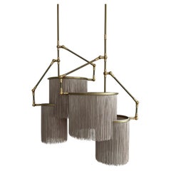 No. 31 G Natural Linen Uni Dark Beige Contemporary Pendant Lamp Sander Bottinga