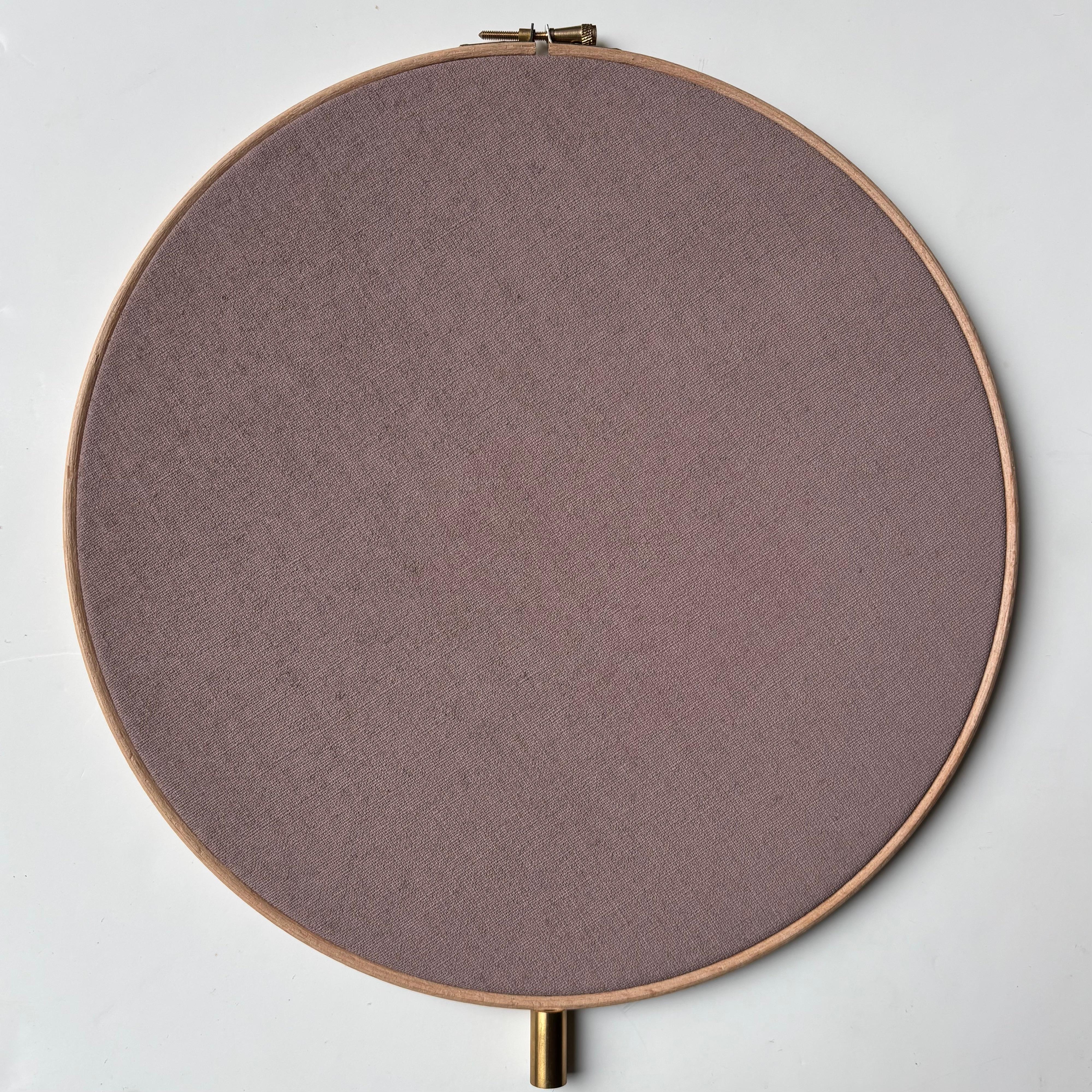 Laiton Lampe de bureau n° 32 brodée à la main en marbre à deux cercles par Sander Bottinga en vente