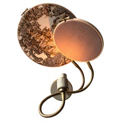 No.33 2 Circles Handcrafted Marble-Like Embroidered Wall Lamp by Sander Bottinga