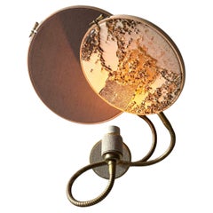 No.33 2 Circles Handcrafted Marble-Like Embroidered Wall Lamp by Sander Bottinga