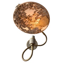 Applique murale n° 33 brodée à la main en forme de cercle de marbre par Sander Bottinga