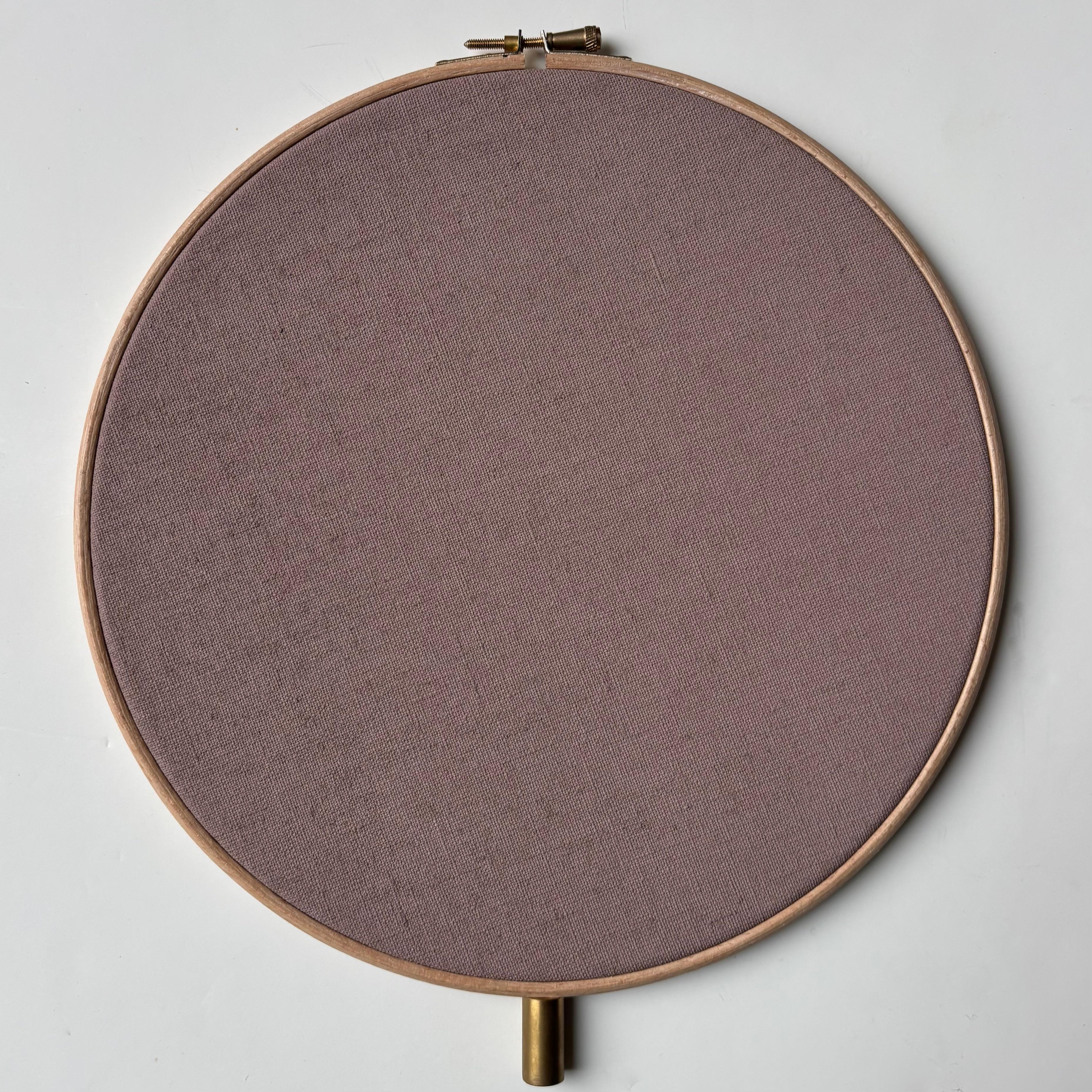 No. 34 Handcrafted One Circle Linen Floor Lamp by Sander Bottinga In New Condition For Sale In Geneve, CH