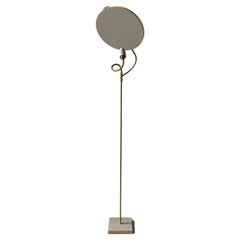 No. 34 Handcrafted Grey Hand-painted Linen Floor Lamp by Sander Bottinga