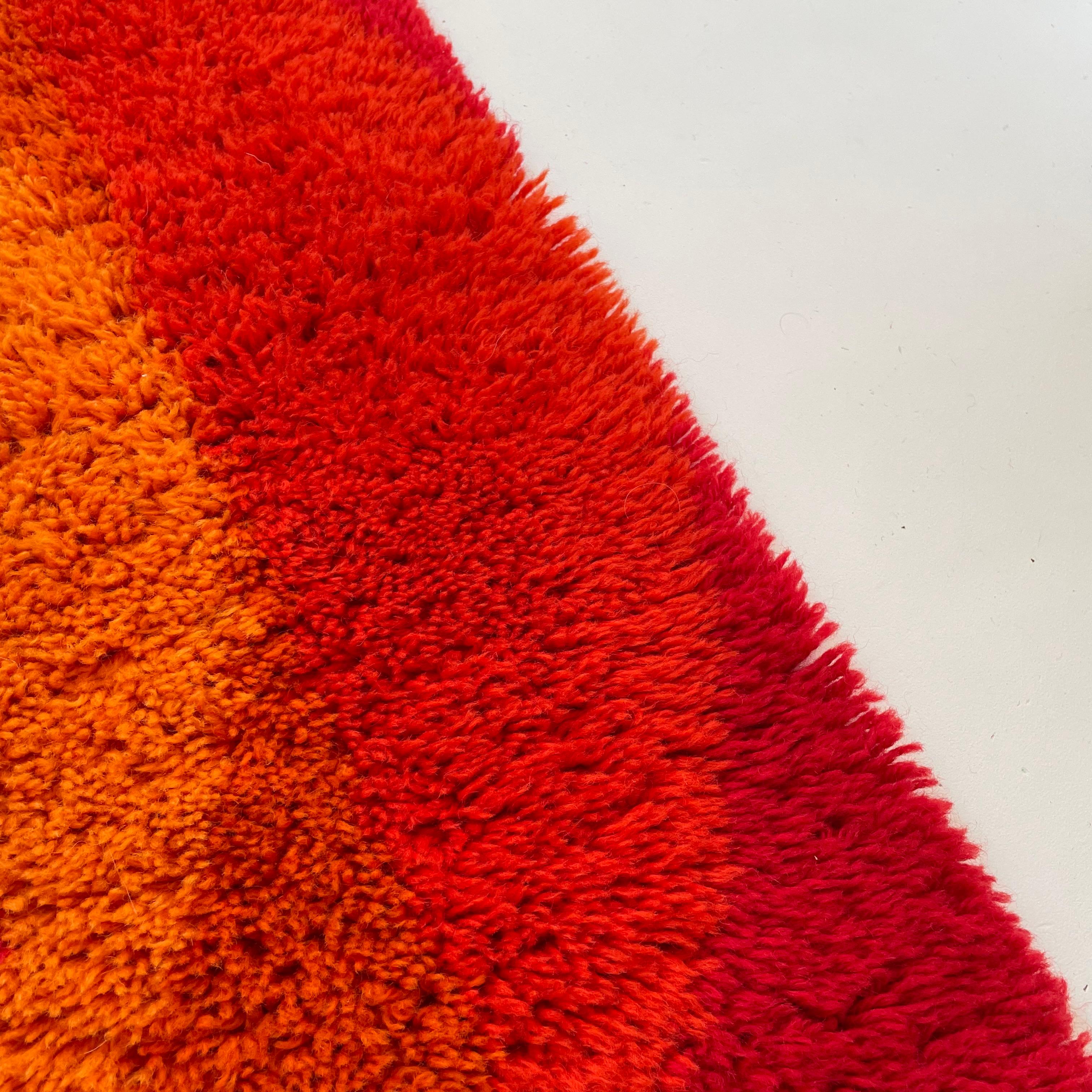 No 4 Varia Set POP ART Wall Rug by VERNER PANTON attrib for Vorwerk Germany 1970 For Sale 6