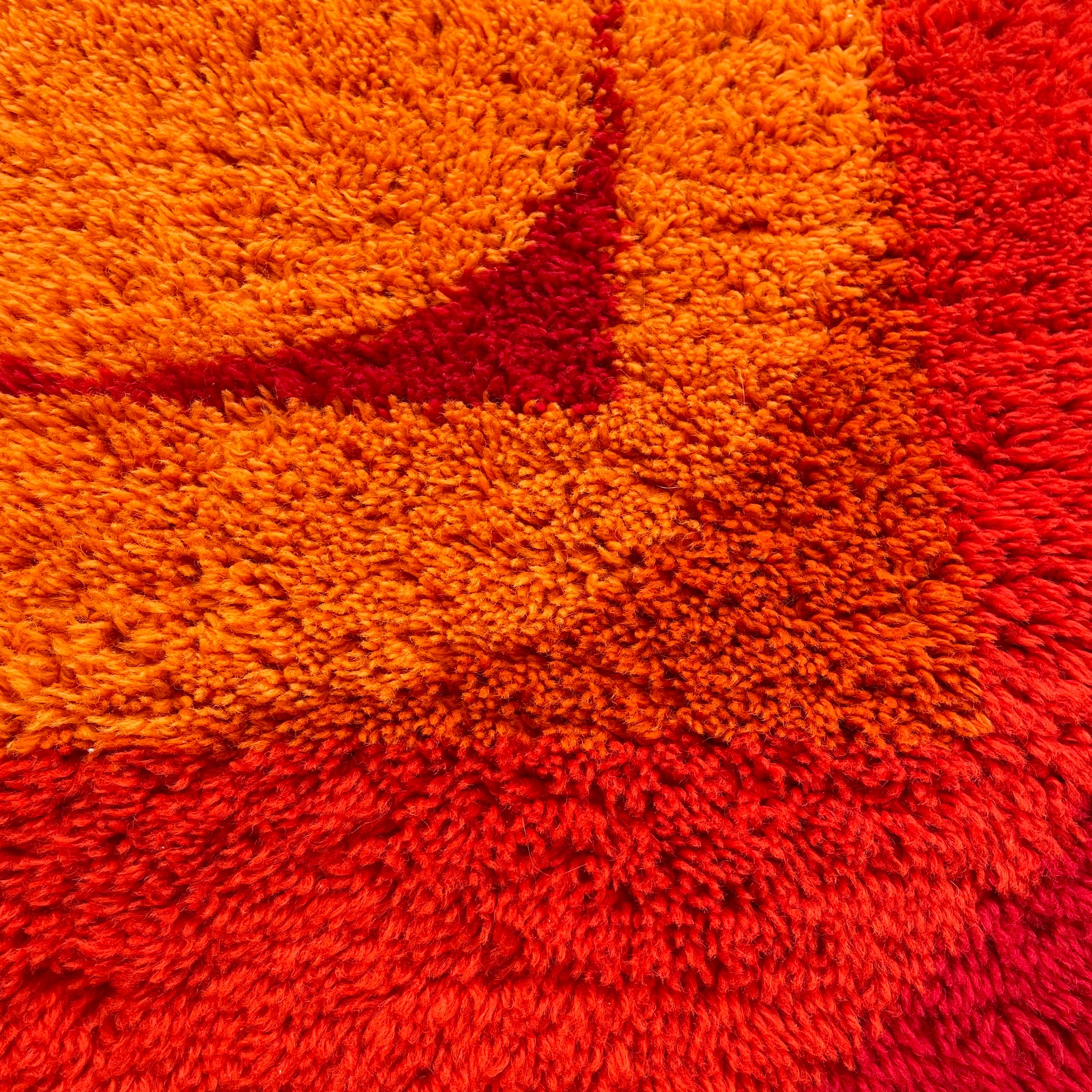 No 4 Varia Set POP ART Wall Rug by VERNER PANTON attrib for Vorwerk Germany 1970 For Sale 7