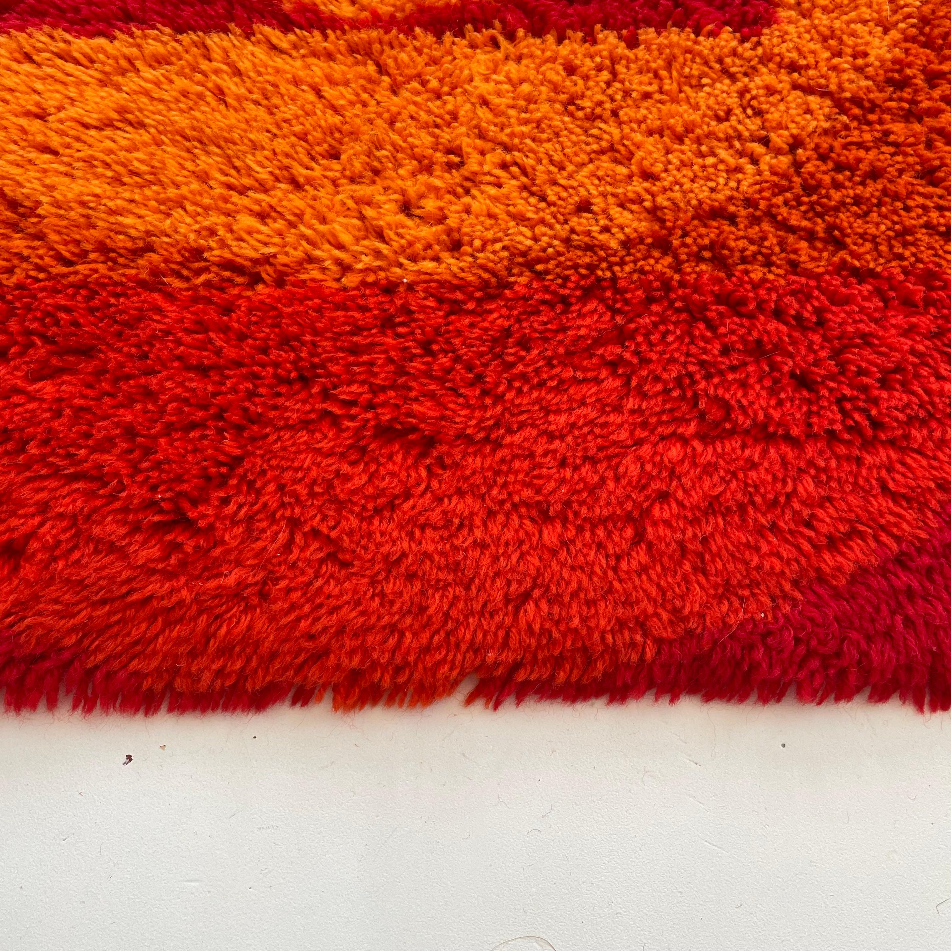 No 4 Varia Set POP ART Wall Rug by VERNER PANTON attrib for Vorwerk Germany 1970 For Sale 9