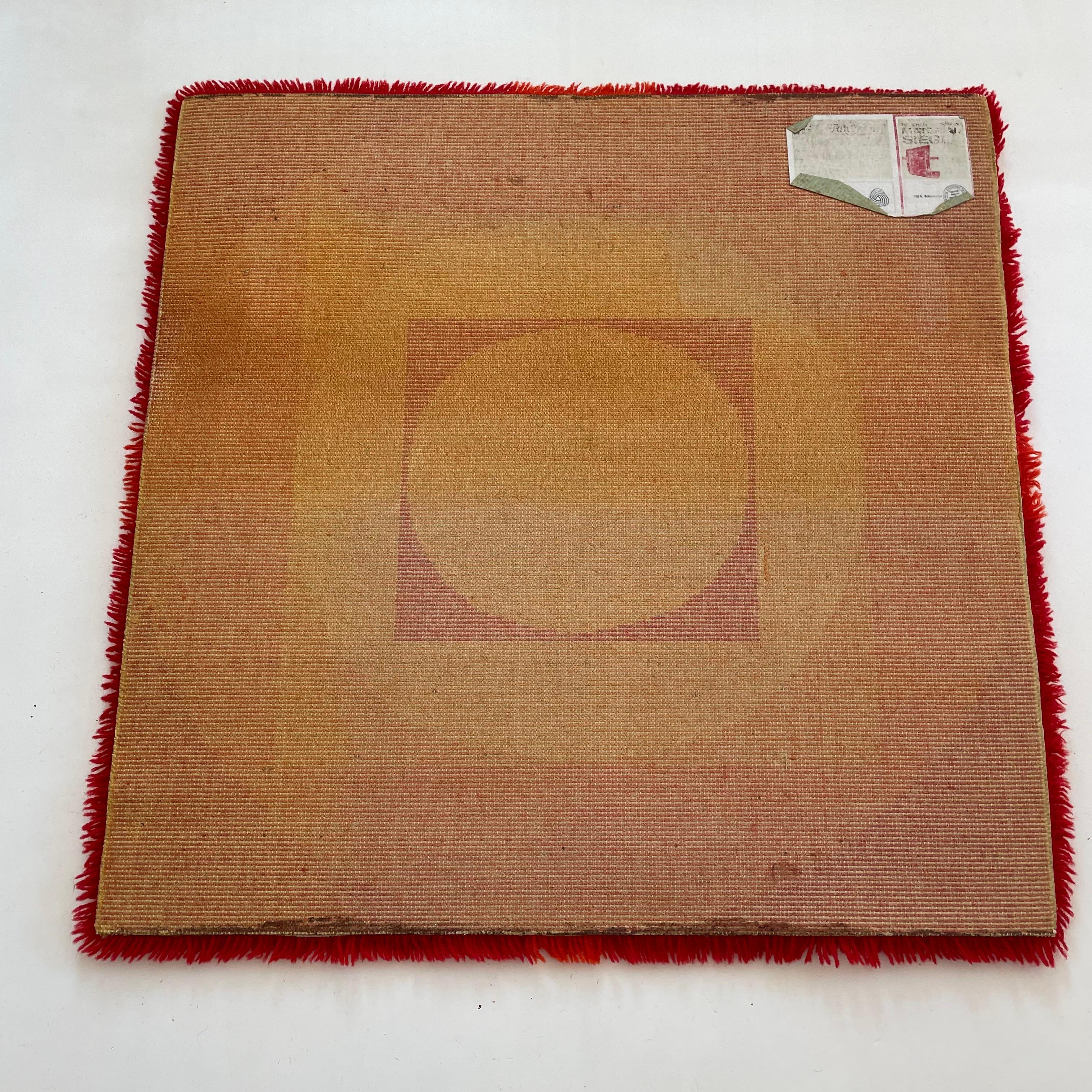 No 4 Varia Set POP ART Wall Rug by VERNER PANTON attrib for Vorwerk Germany 1970 For Sale 10