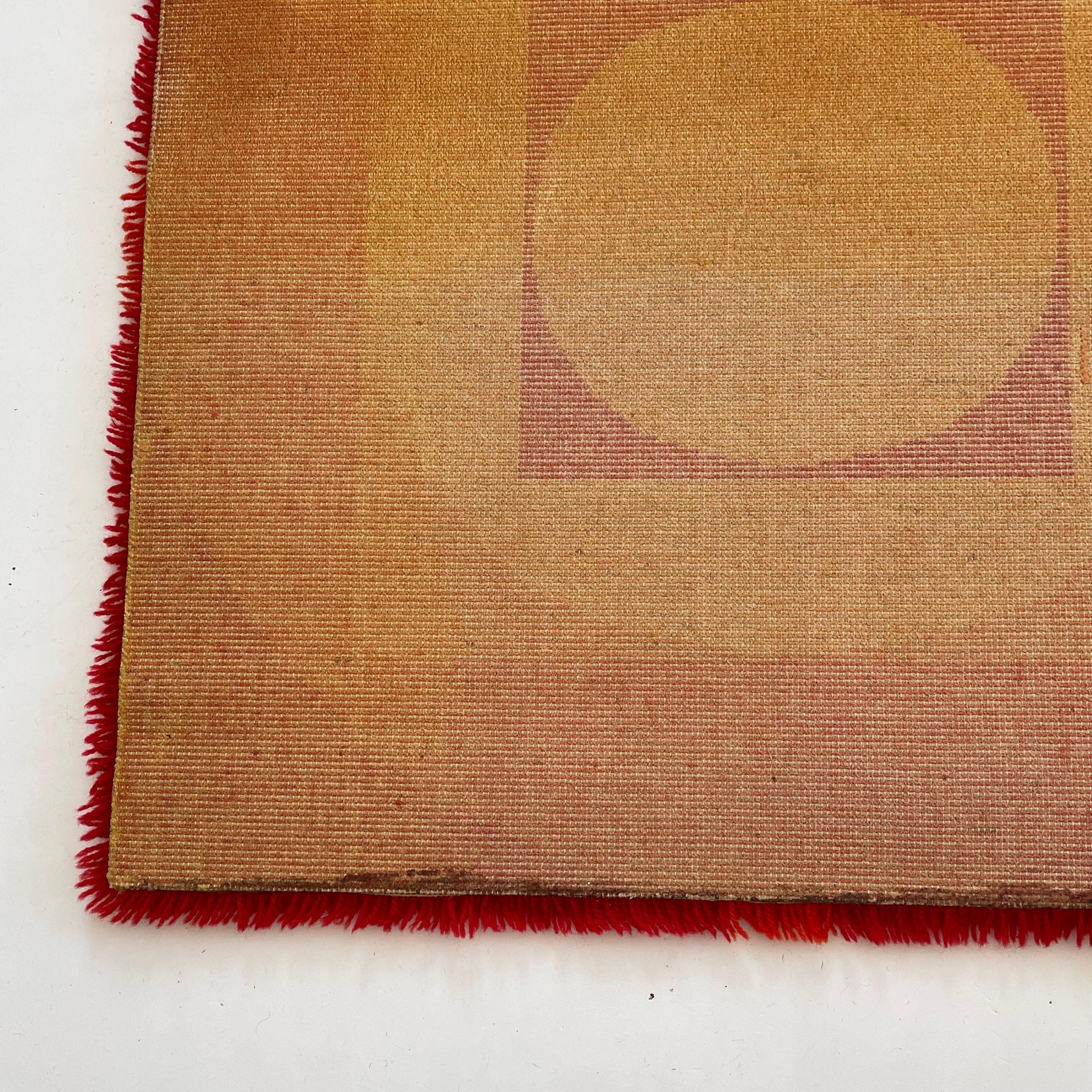 No 4 Varia Set POP ART Wall Rug by VERNER PANTON attrib for Vorwerk Germany 1970 For Sale 11
