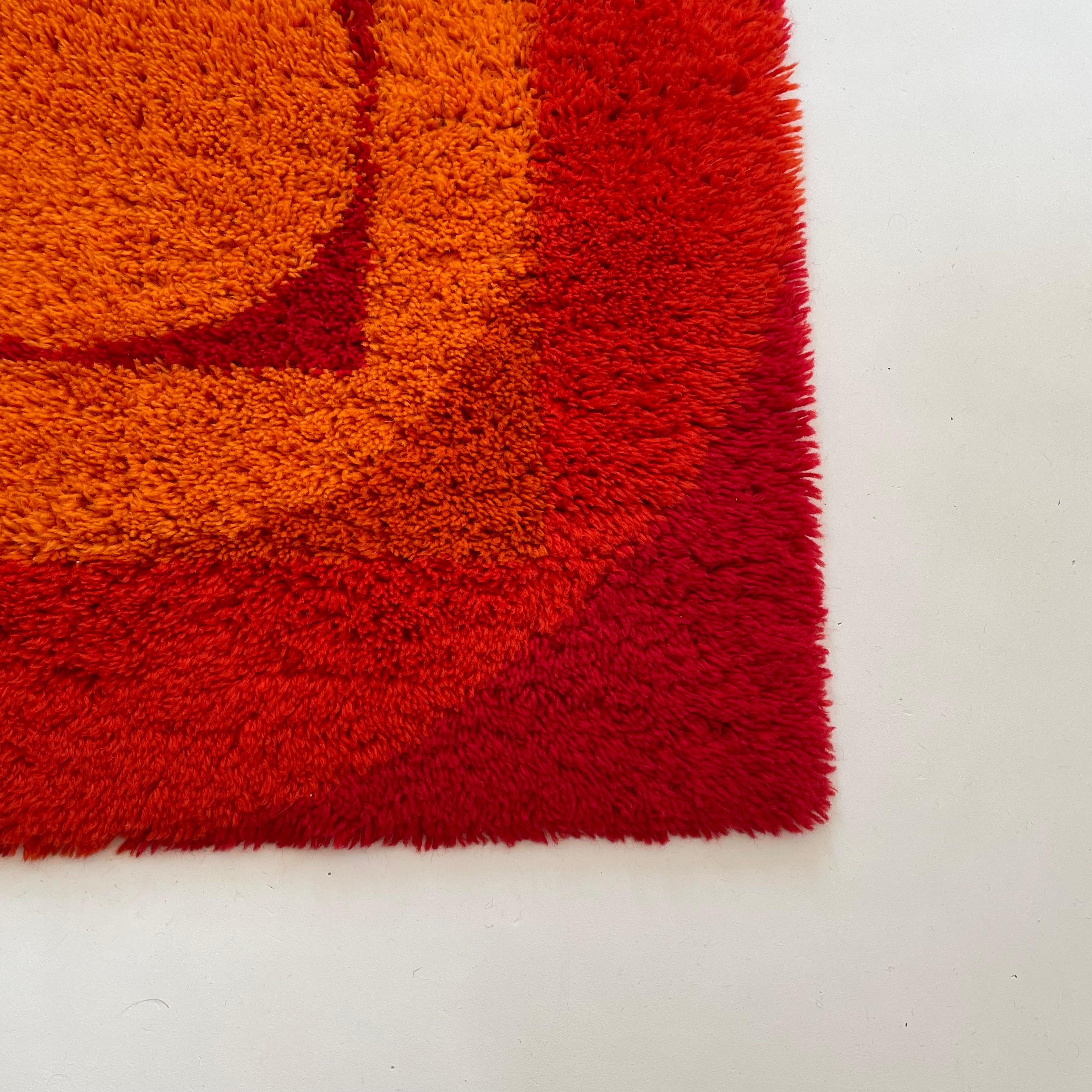 20th Century No 4 Varia Set POP ART Wall Rug by VERNER PANTON attrib for Vorwerk Germany 1970 For Sale