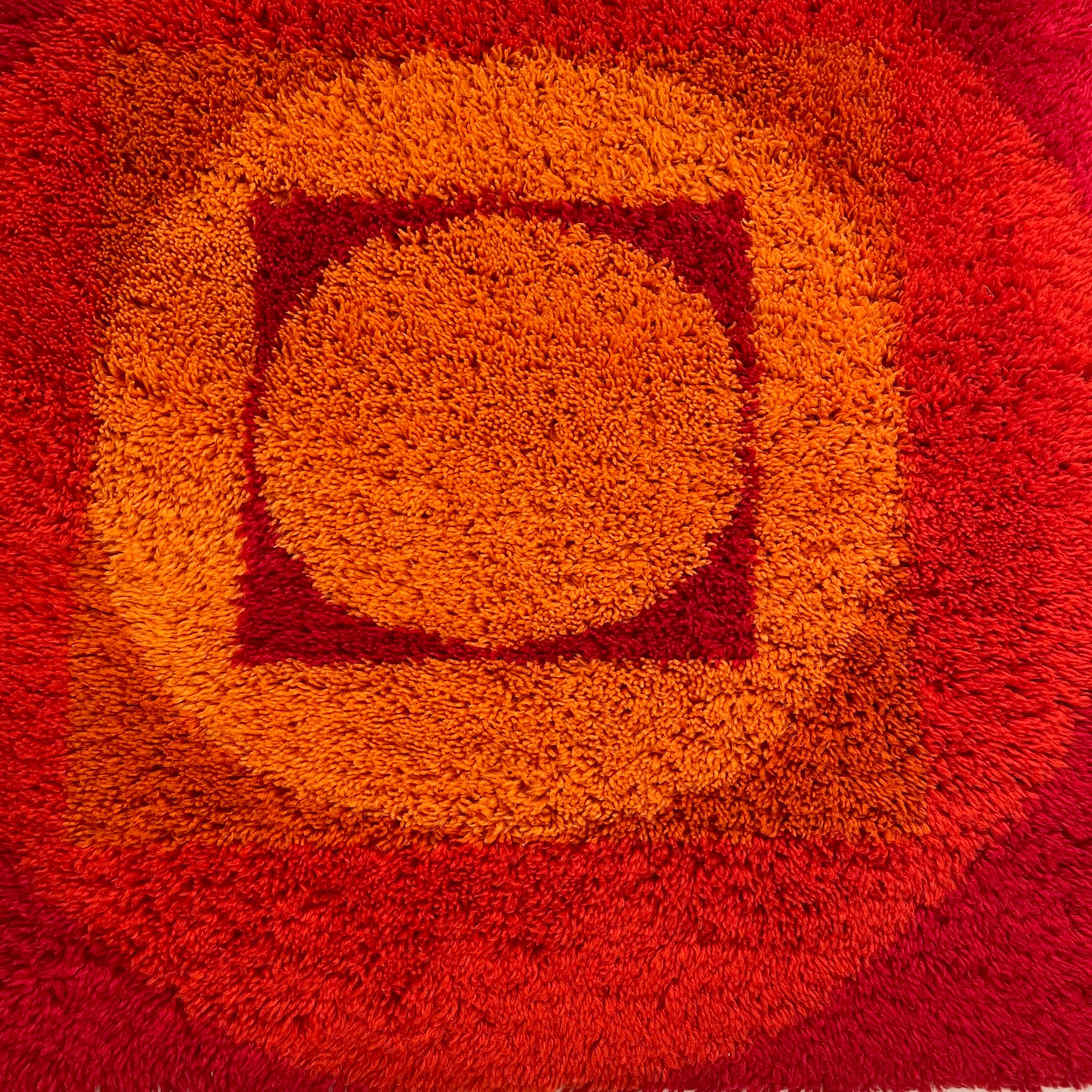 No 4 Varia Set POP ART Wall Rug by VERNER PANTON attrib for Vorwerk Germany 1970 For Sale 1