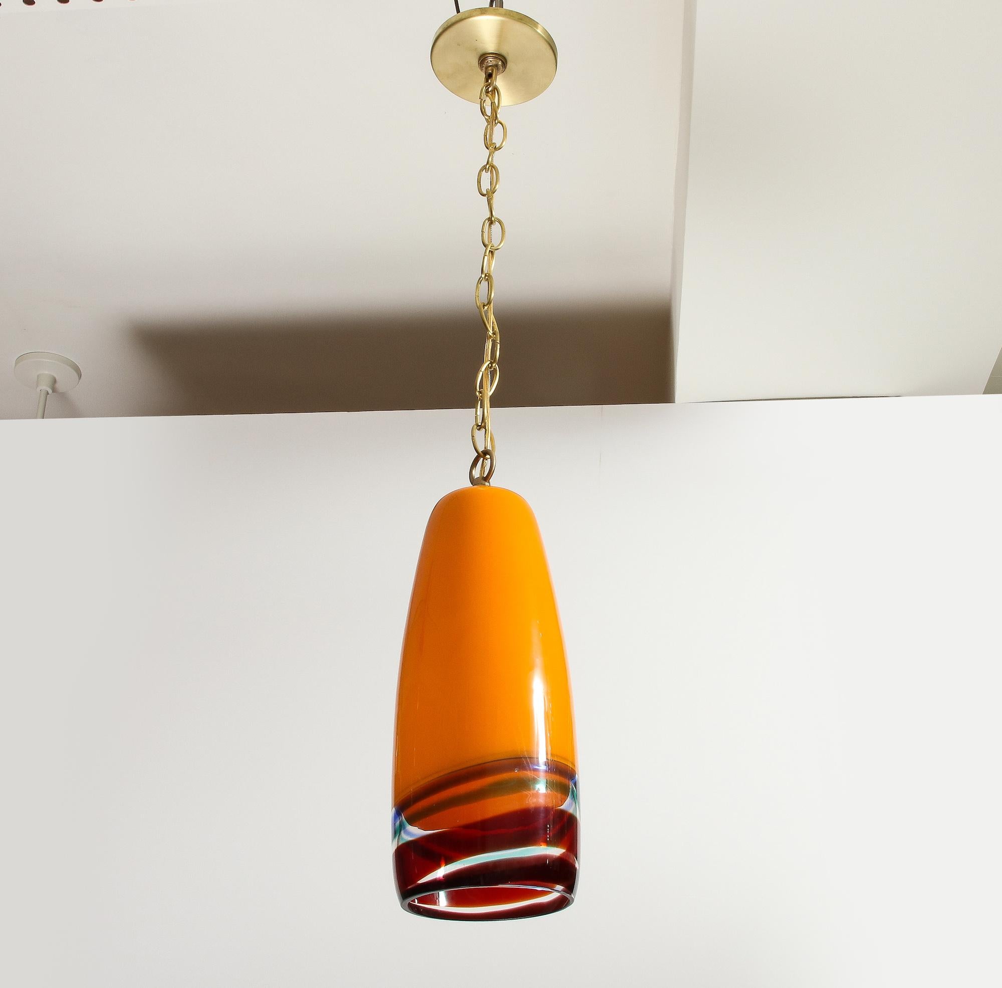 No. 4035 Pendant by Massimo Vignelli for Venini In Good Condition For Sale In New York, NY