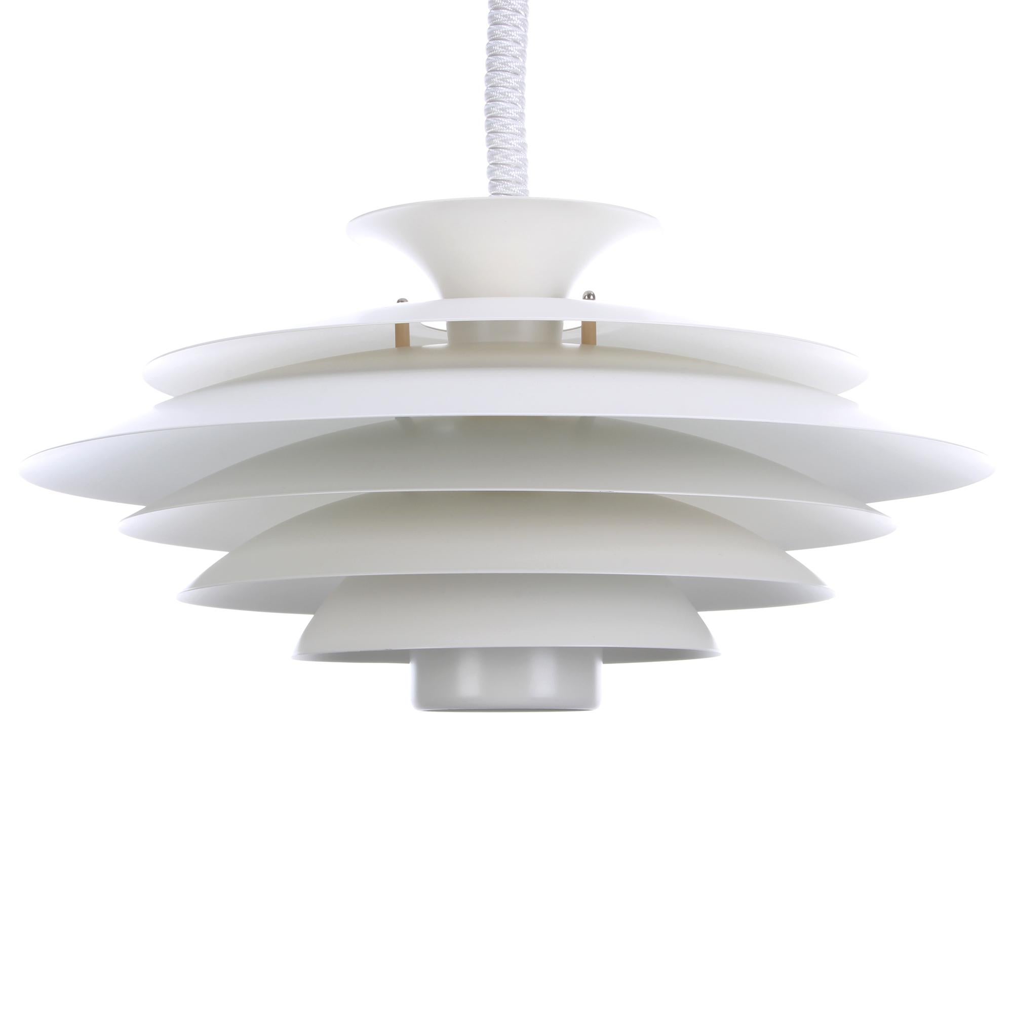 Minimalist No. 52580 Large White Lamp by Form-Light, 1980s, Denmark