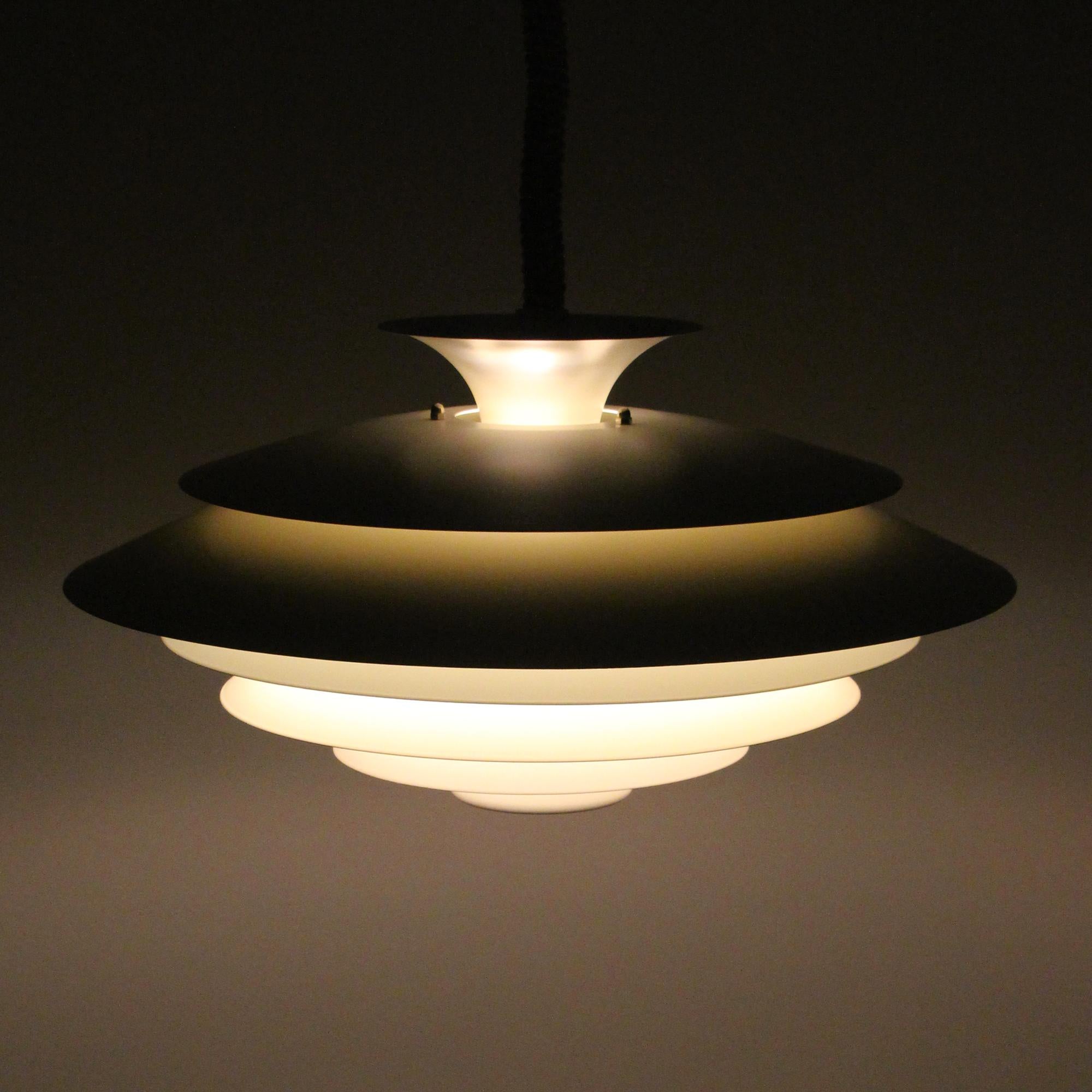 Late 20th Century No. 52580 Large White Lamp by Form-Light, 1980s, Denmark