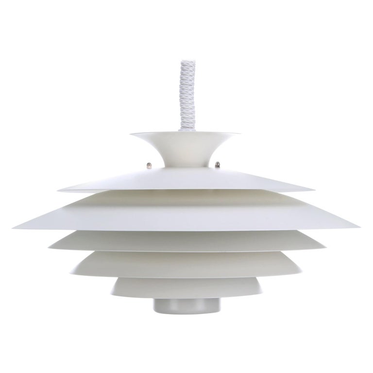 No. 52580 Large White Lamp by 1980s, Denmark 1stDibs