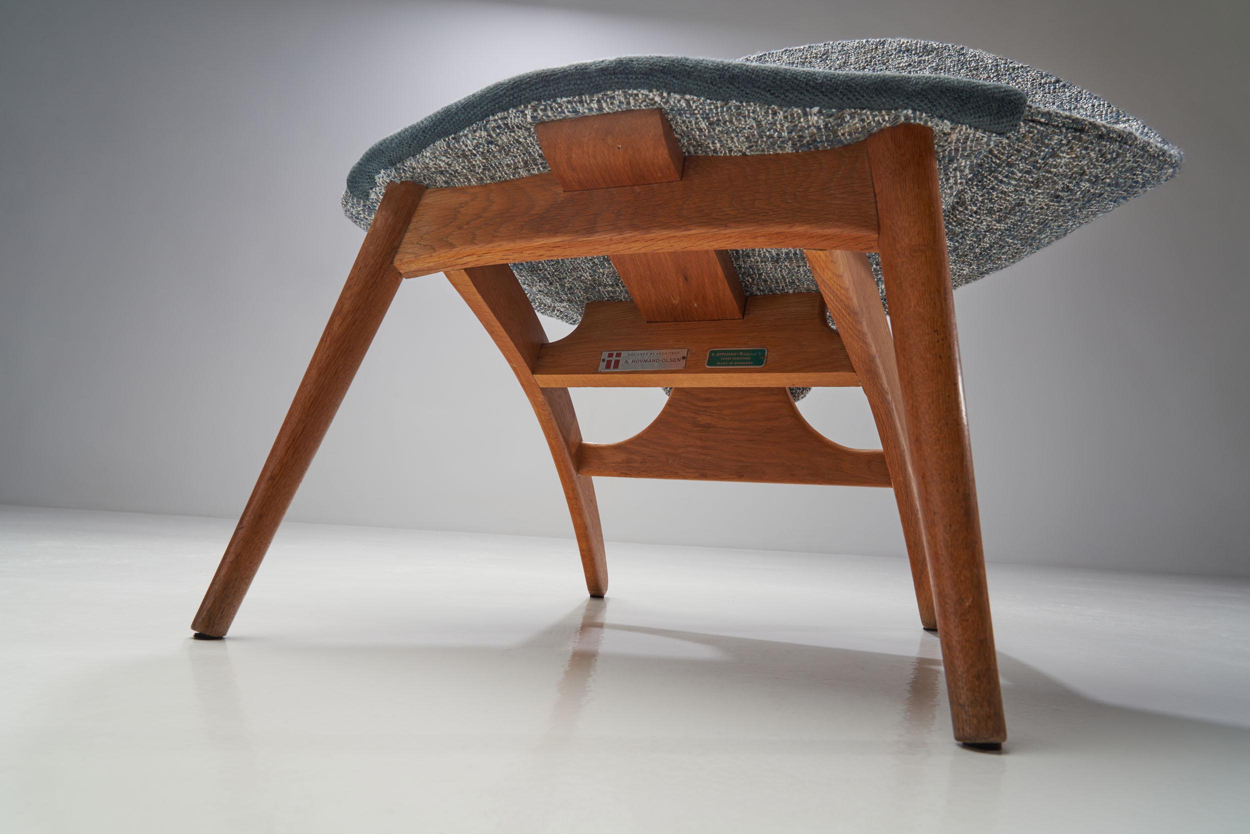 “No. 55” Lounge Chair by Arne Hovmand-Olsen, Denmark, 1955 For Sale 9