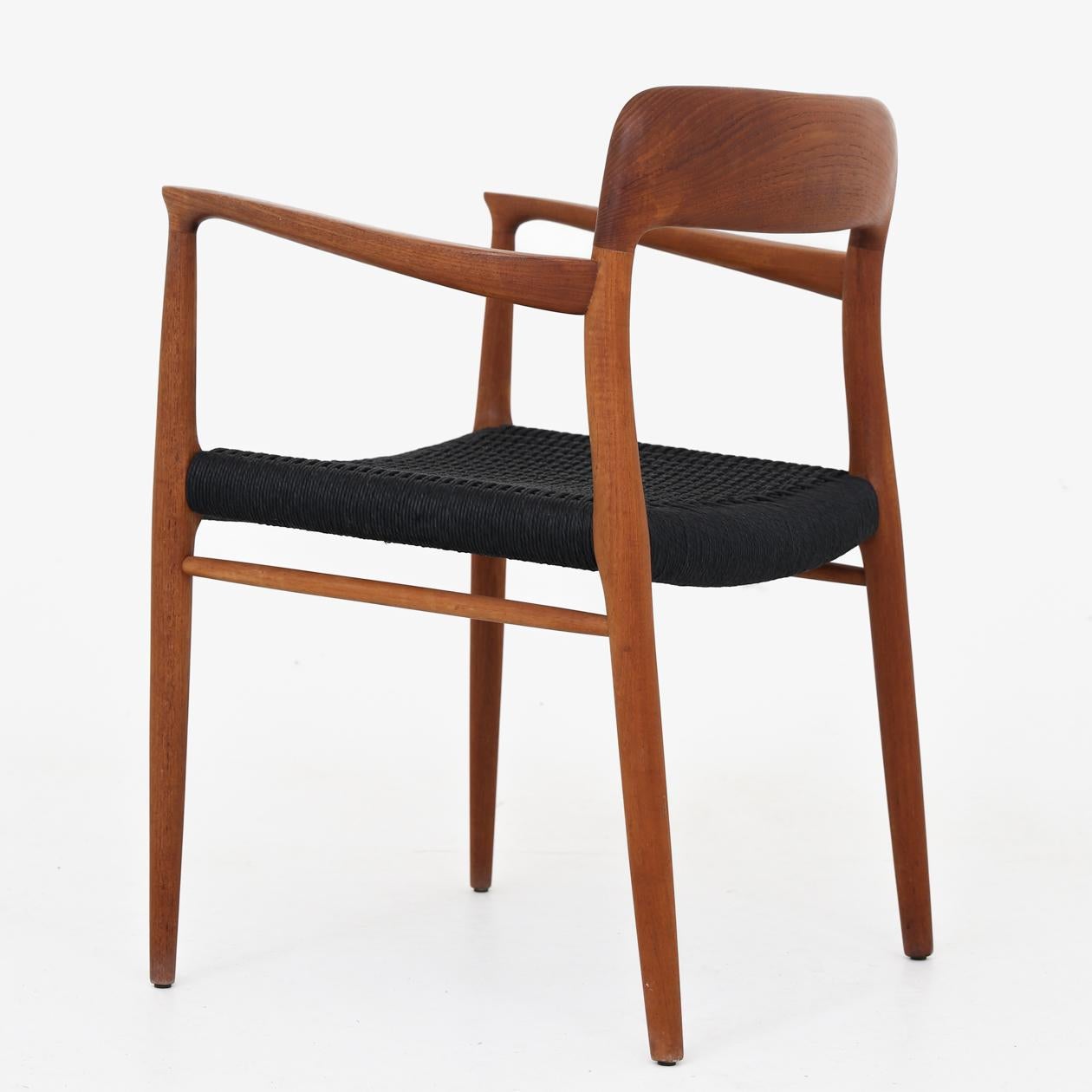 NO 56 - armchair in teak and black paper cord. Niels O. Møller / J. L Møller.