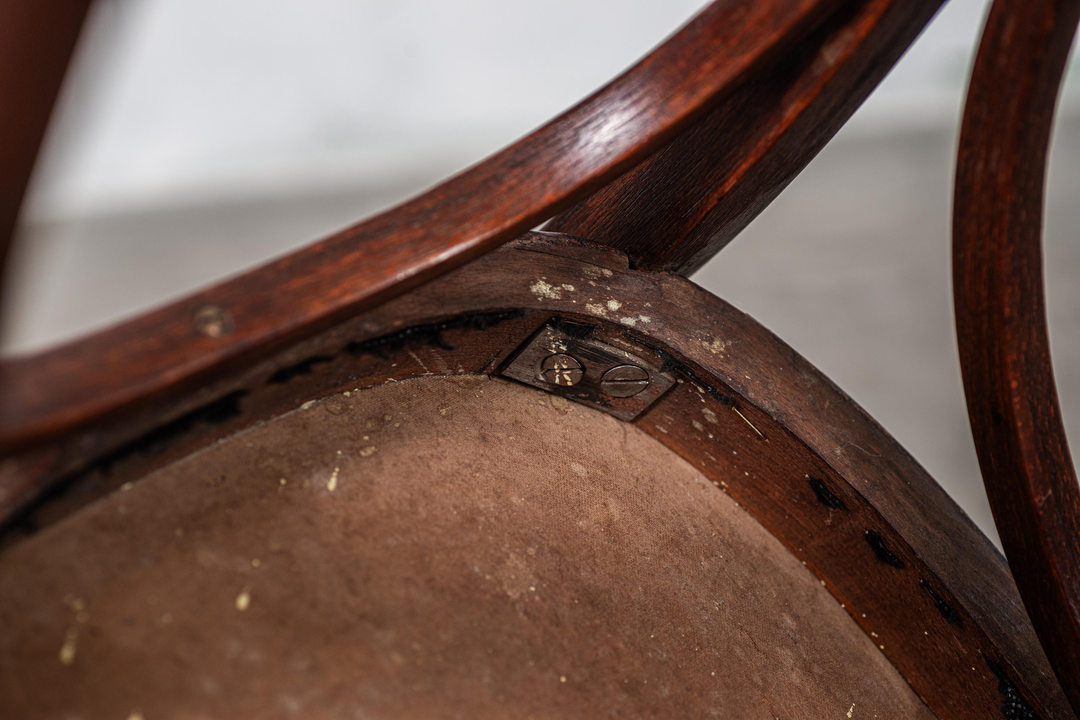 No. 715 Chaises Par Gustav Siegel, exécuté par J&J Kohn Vienne en 1901 en vente 6