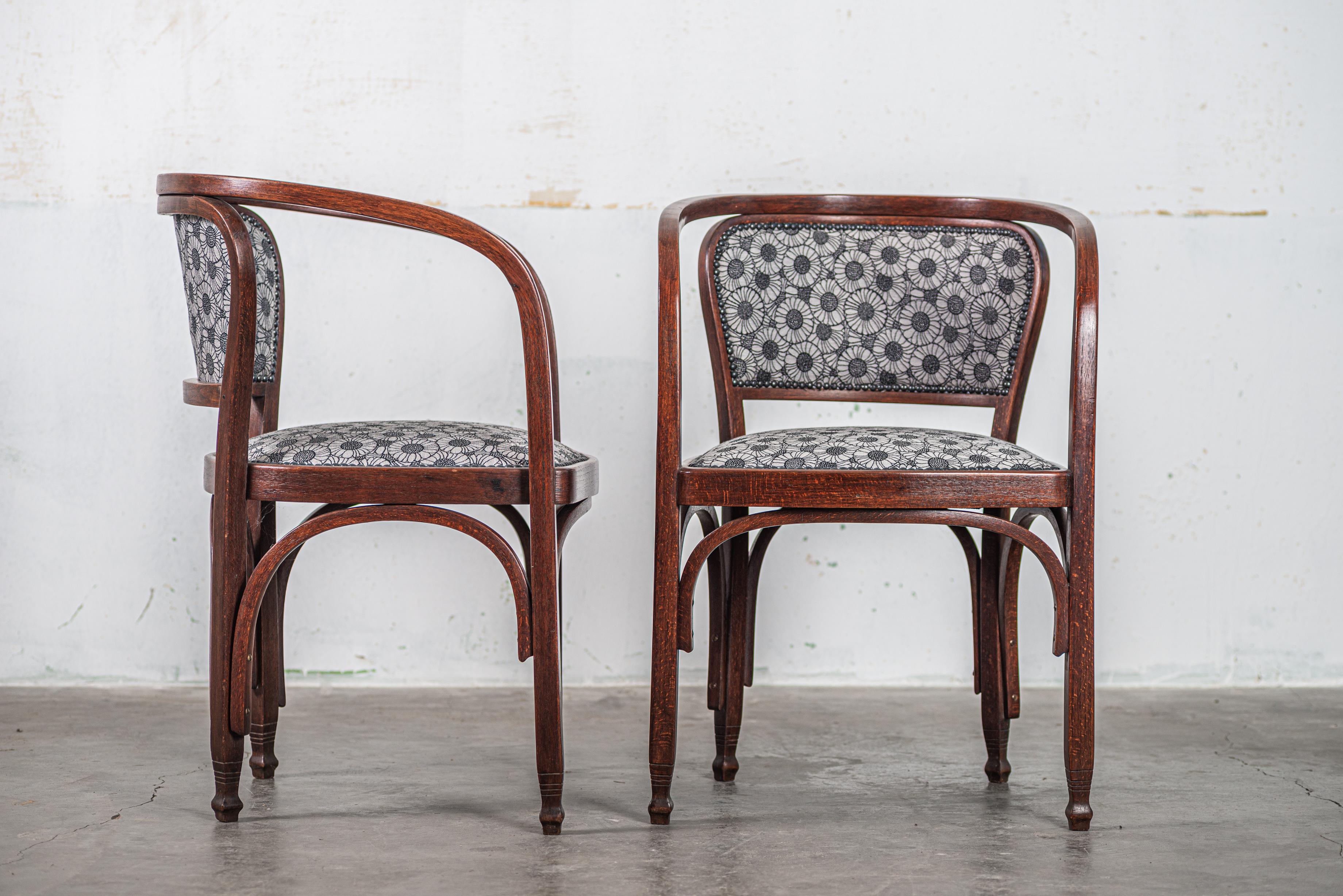 No. 715 Paire de fauteuils par Gustav Siegel pour Jacob and Josef Kohn, Vienne 19 en vente 3