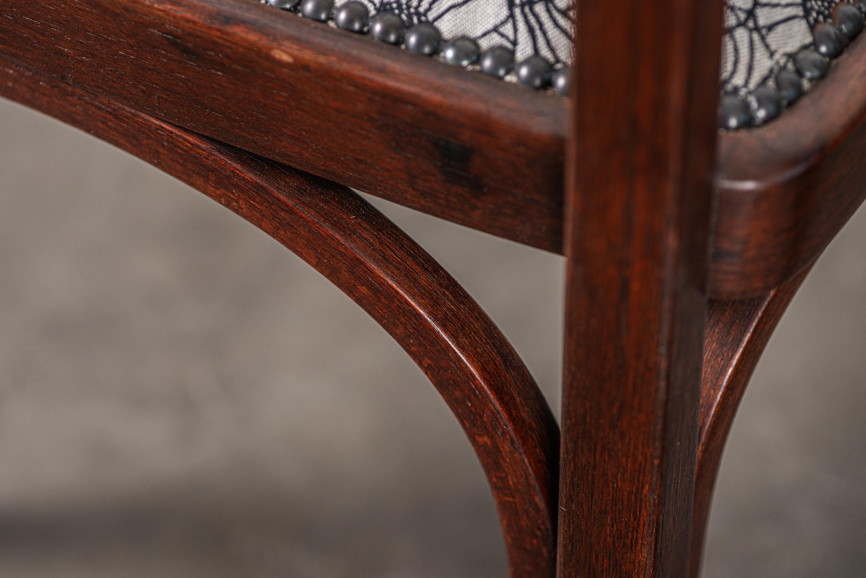 No. 715 Paire de fauteuils par Gustav Siegel pour Jacob and Josef Kohn, Vienne 19 en vente 4