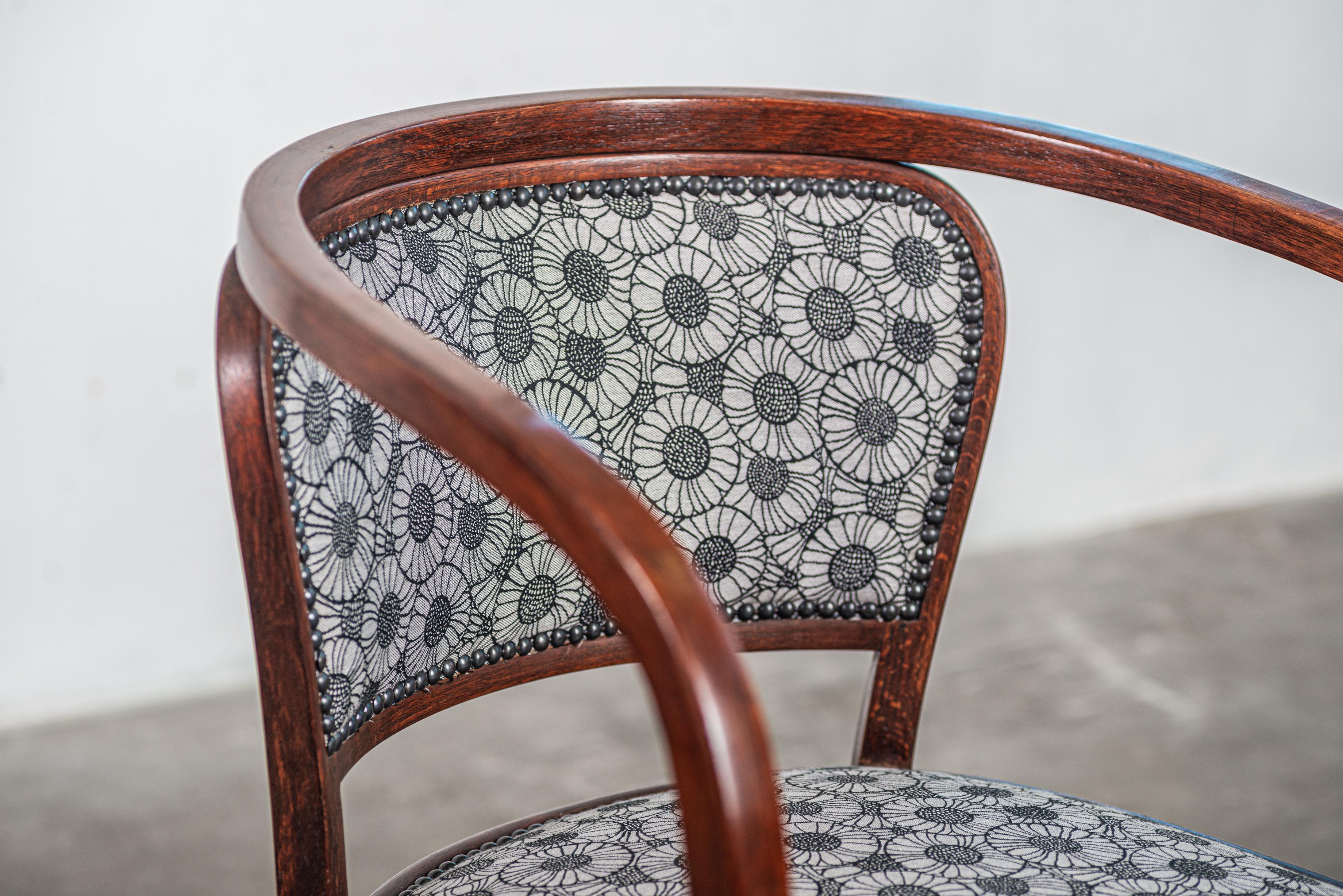 No. 715 Paire de fauteuils par Gustav Siegel pour Jacob and Josef Kohn, Vienne 19 en vente 8