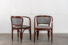 No. 715 Coppia di poltrone di Gustav Siegel per Jacob and Josef Kohn, Vienna 19